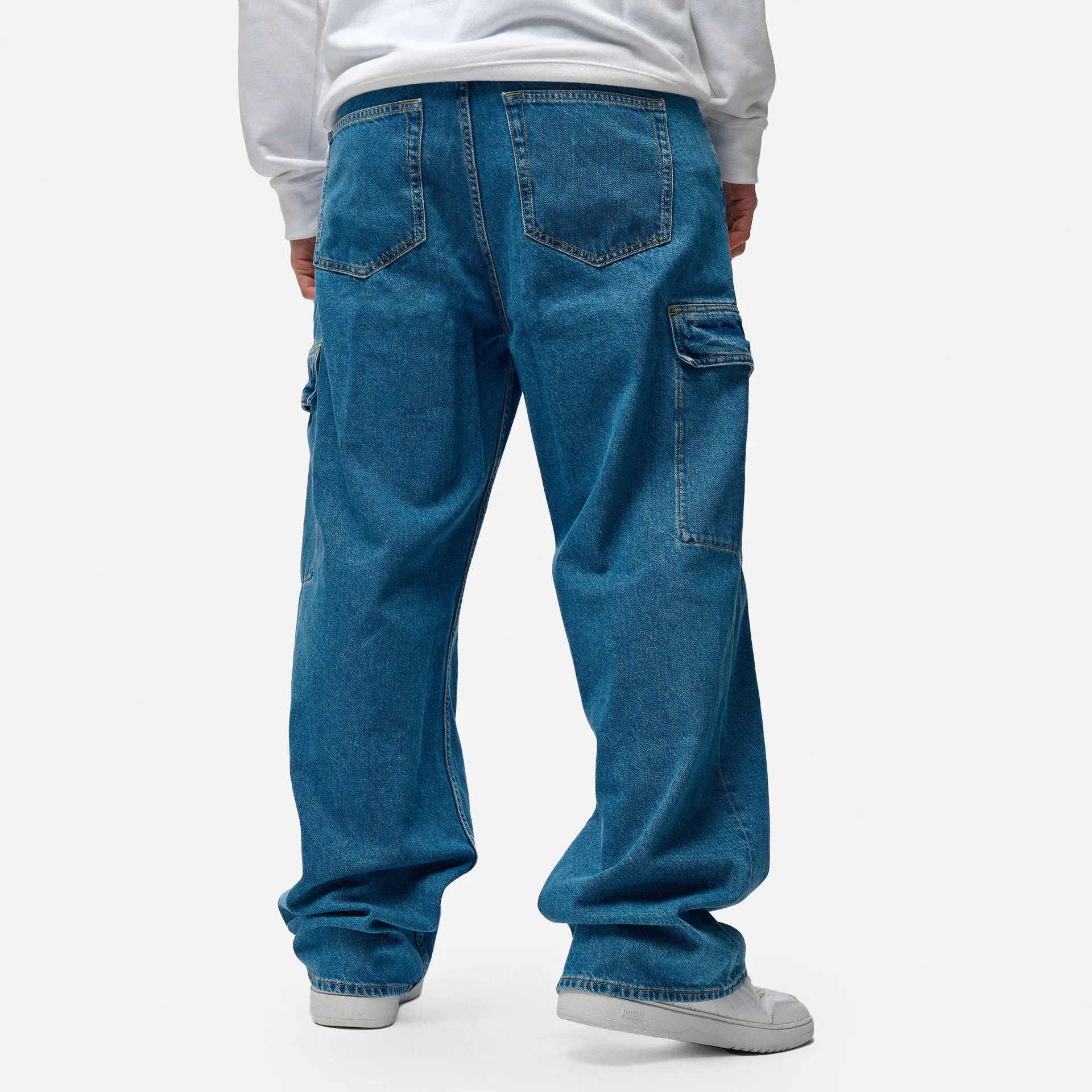 Calvin Klein Jeans 90`s Loose Cargo Jeans Denim