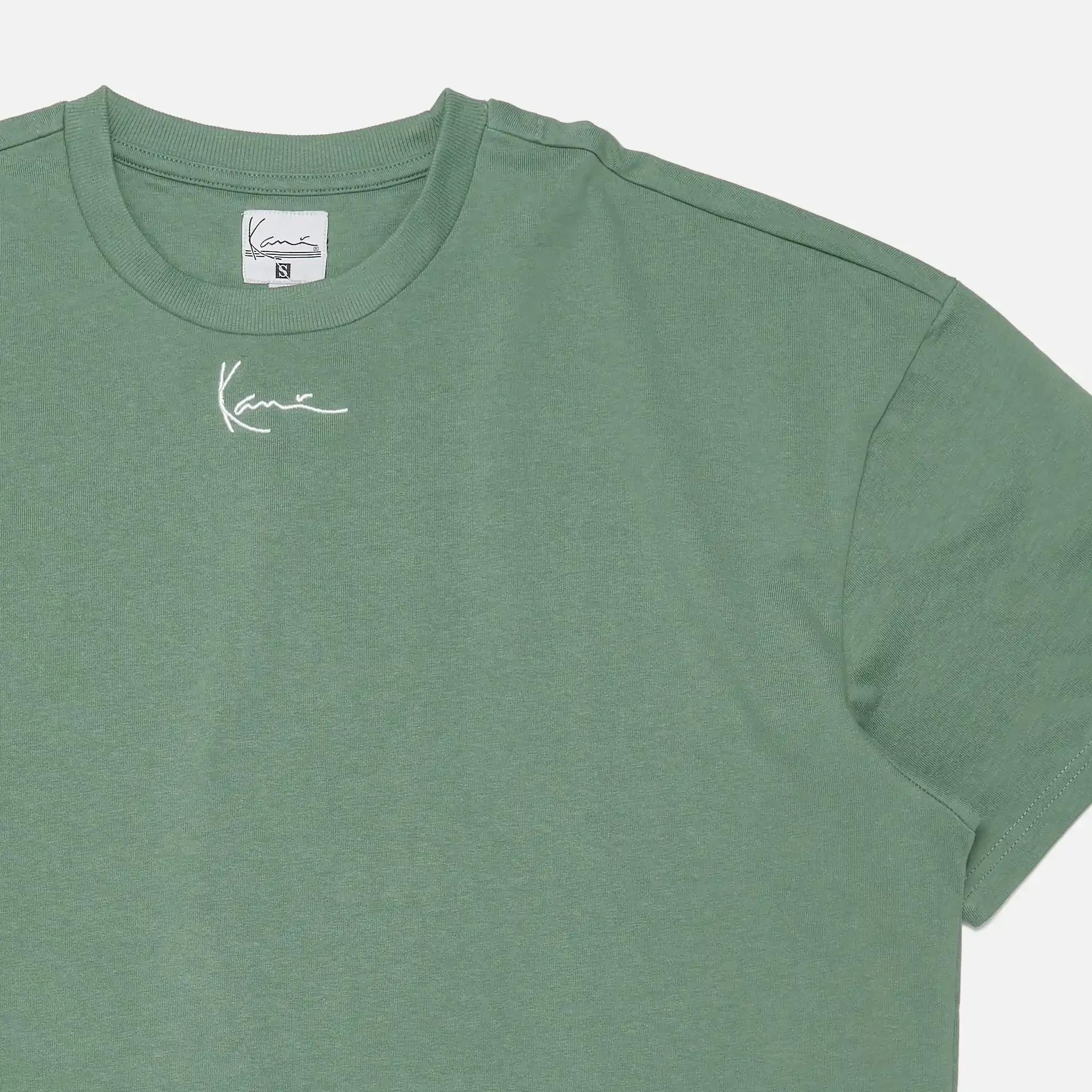 Karl Kani Small Signature Heavy Jersey Boxy T-Shirt Dusty Green