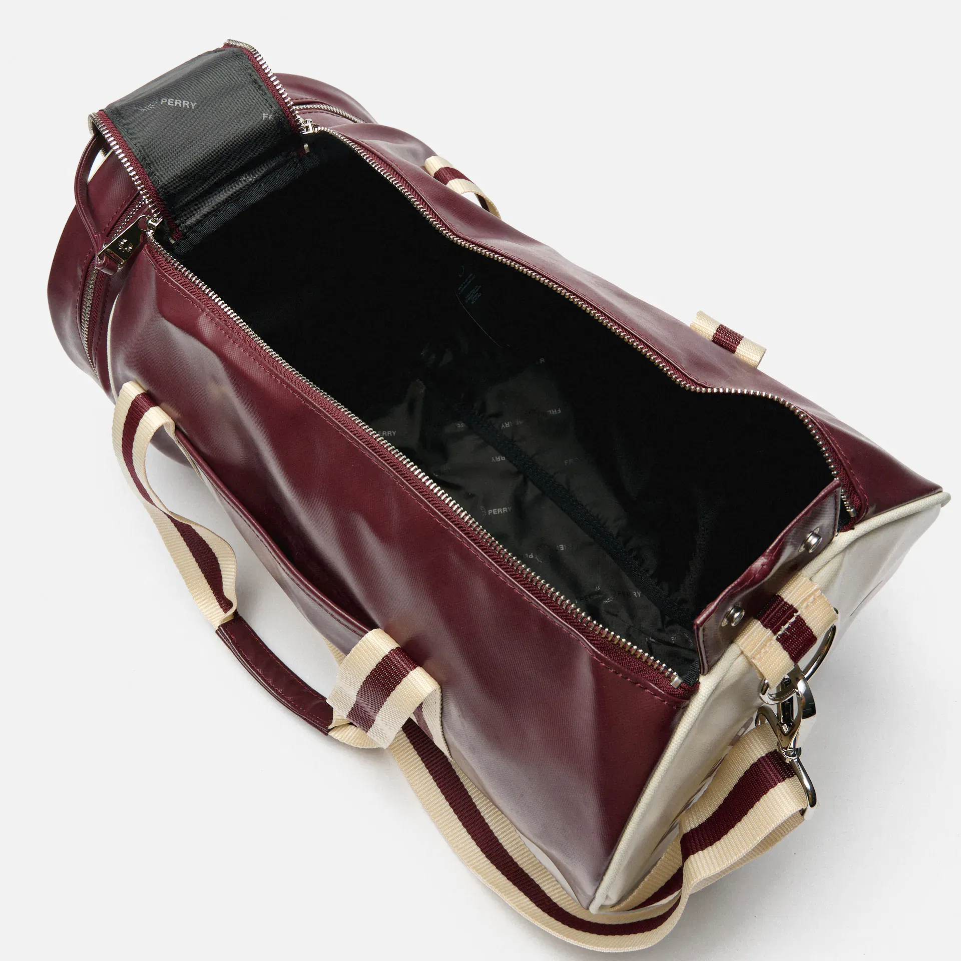 Fred Perry Classic Barrel Bag Oxblood/Ecru