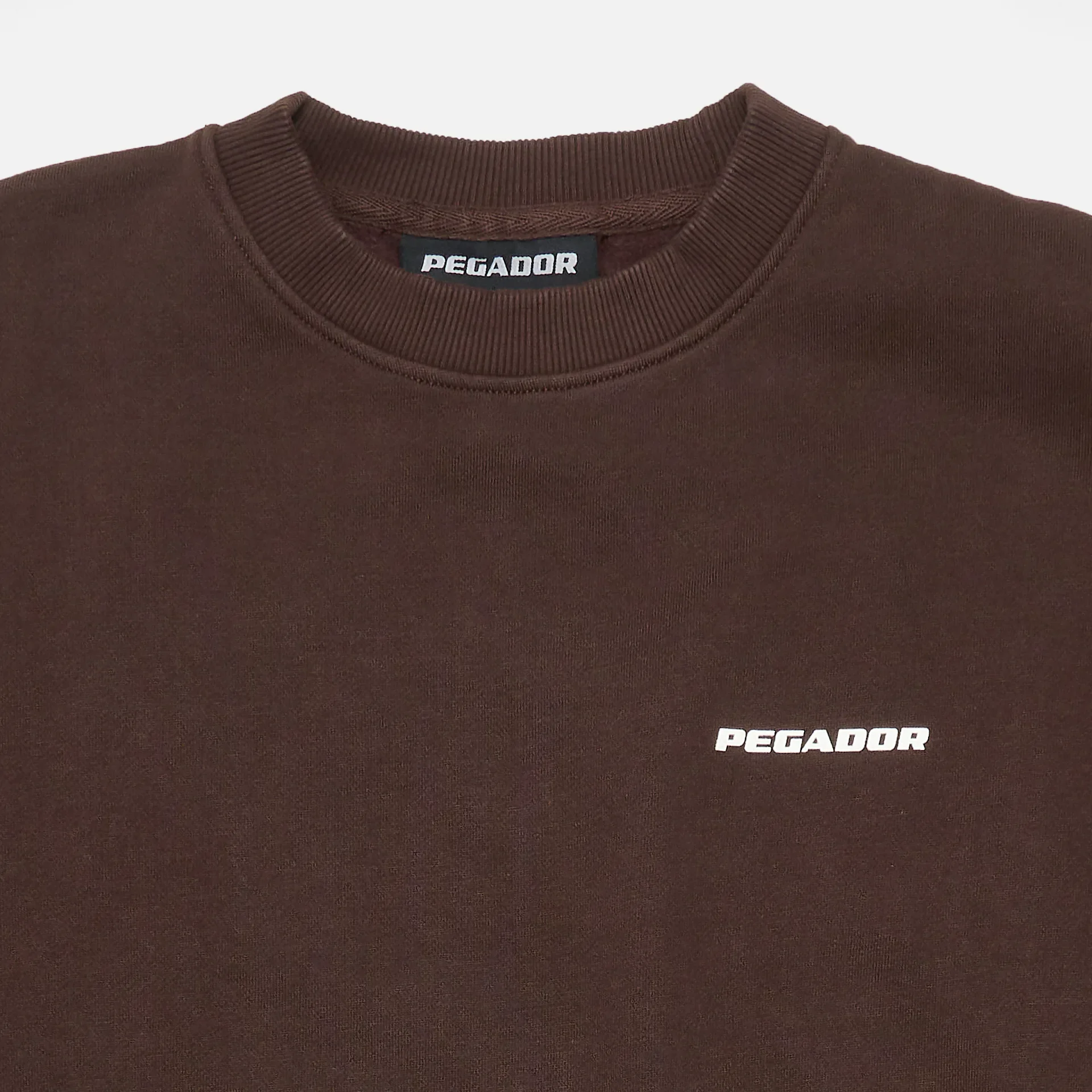 PEGADOR Logo Oversized Sweater Washed Oak Brown Gum