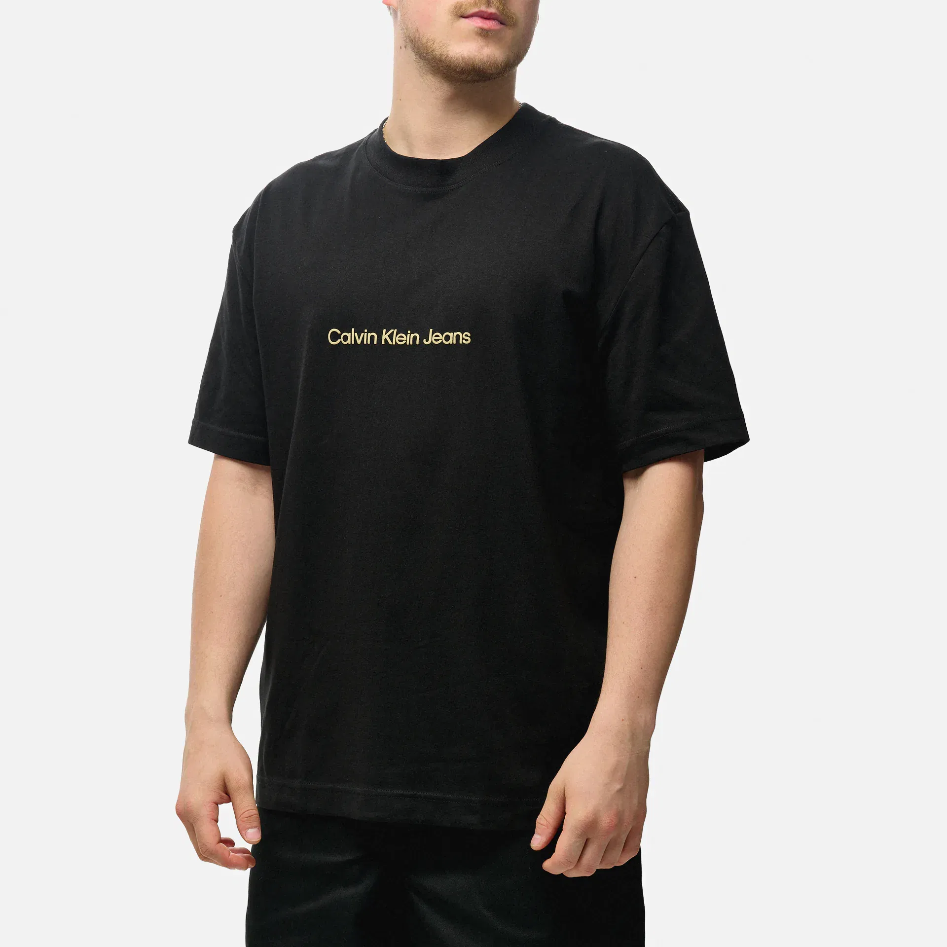 Calvin Klein Jeans Square Frequency Logo T-Shirt Black