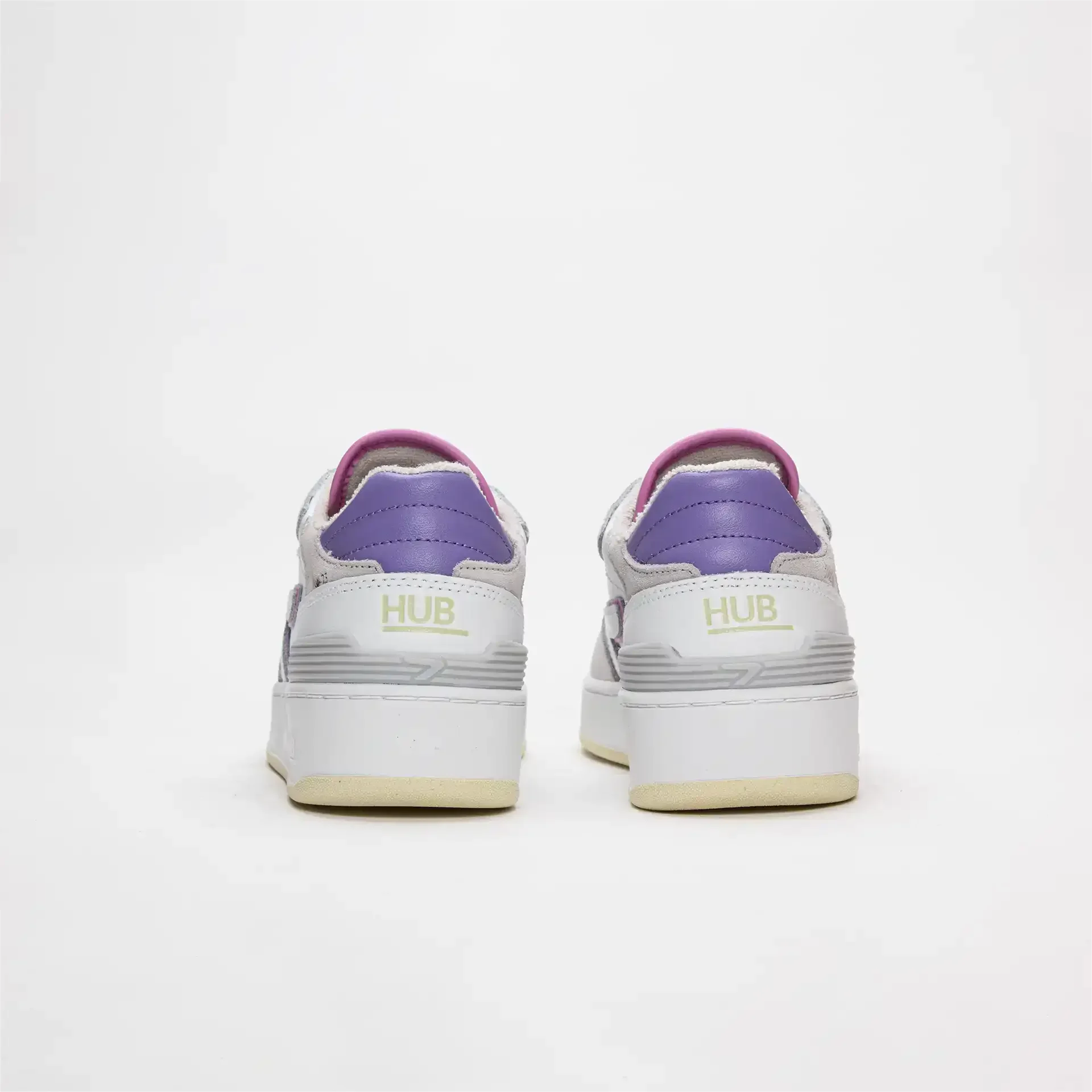 HUB Footwear Smash Sneakers White/Hot Pink/Aster Purple