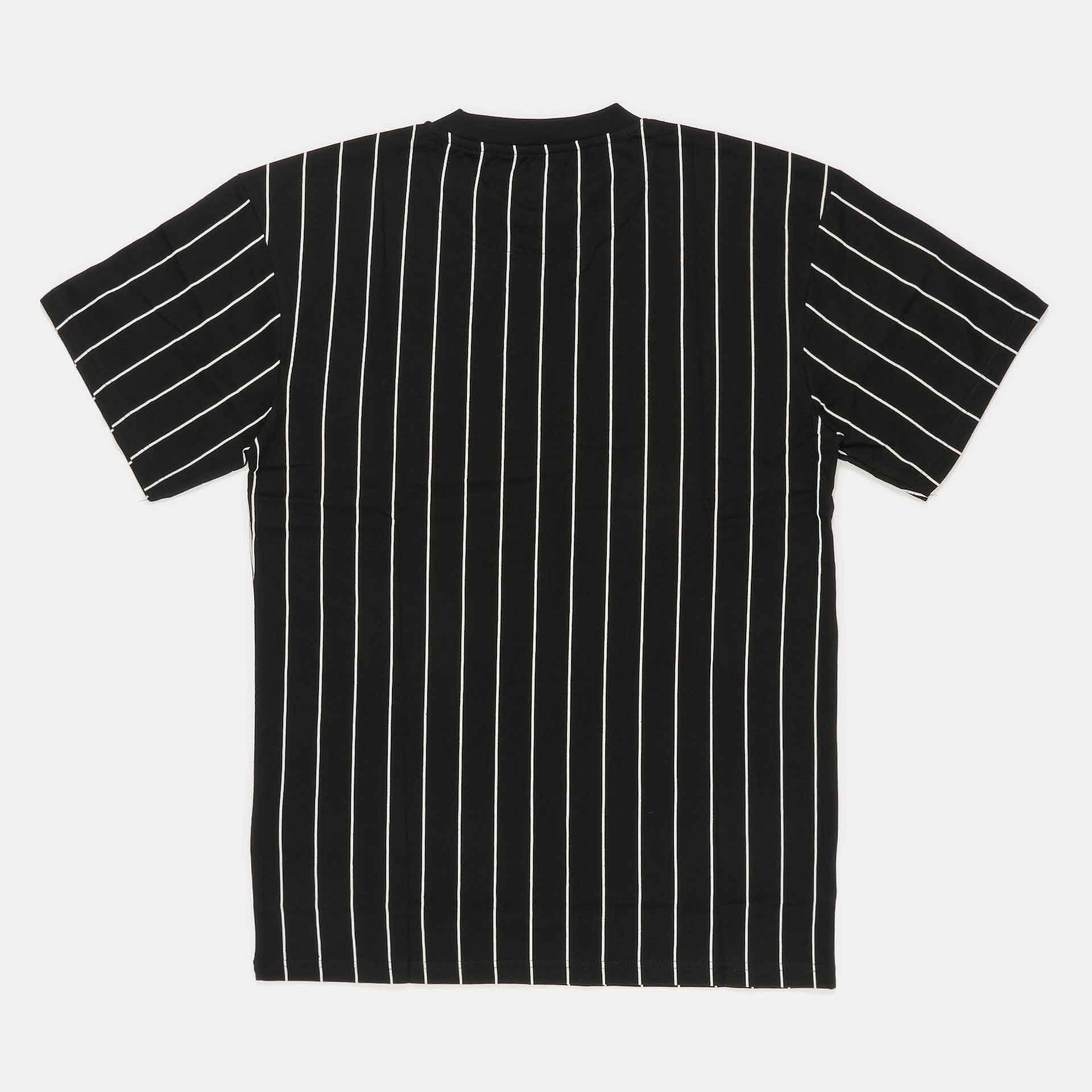 Karl Kani Small Signature Pinstripe T-Shirt Black/White