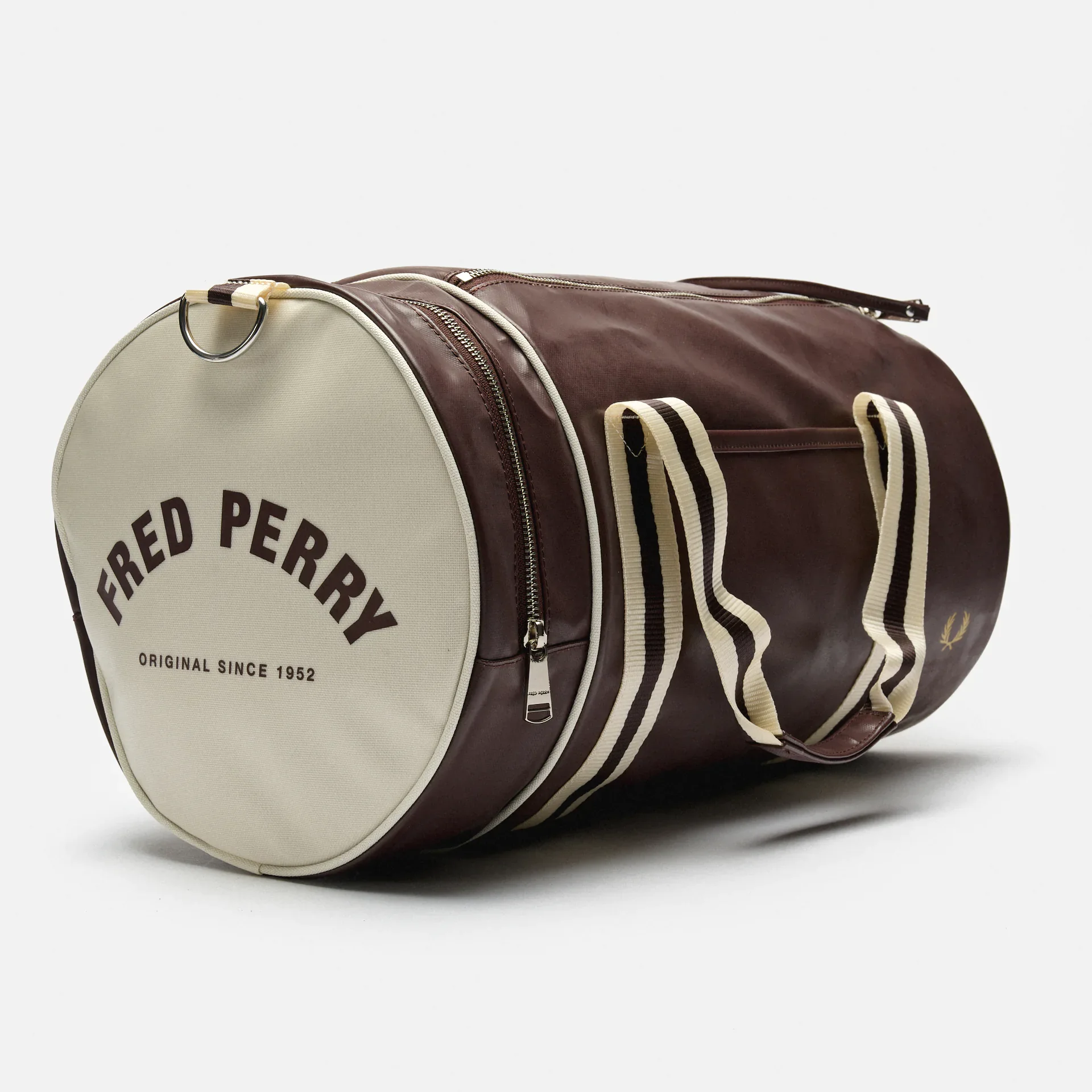 Fred Perry Classic Barrel Bag Carrington Road Brick / Ecru