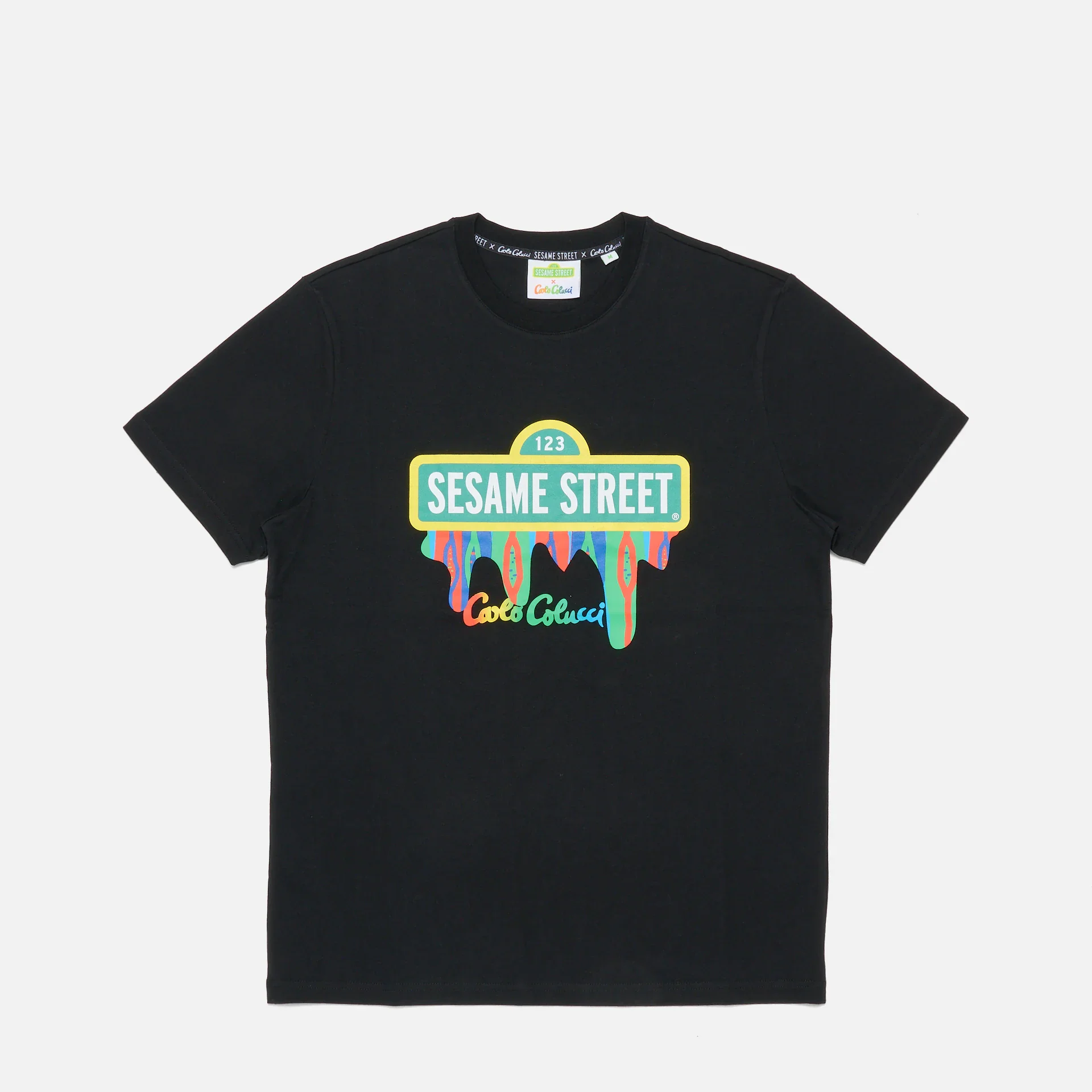 Carlo Colucci Sesame Street Theme T-Shirt Black