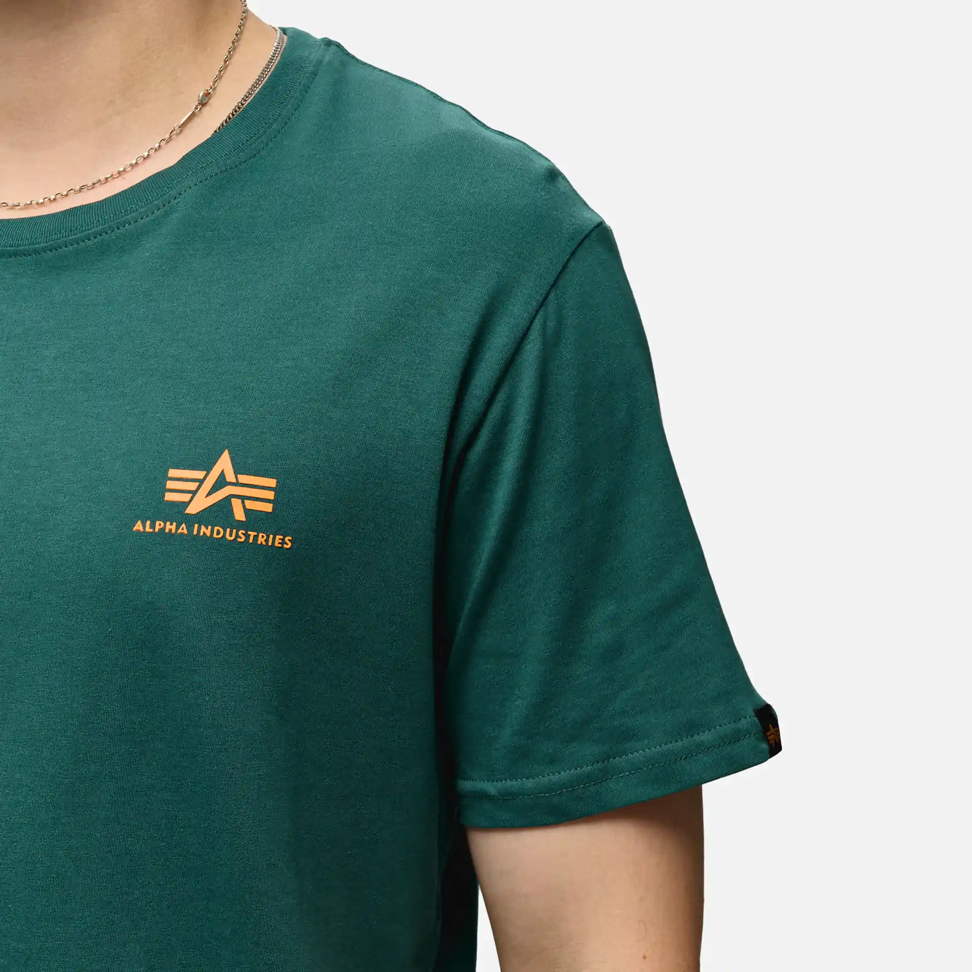 Alpha Industries Basic T-Shirt Small Logo Force Green