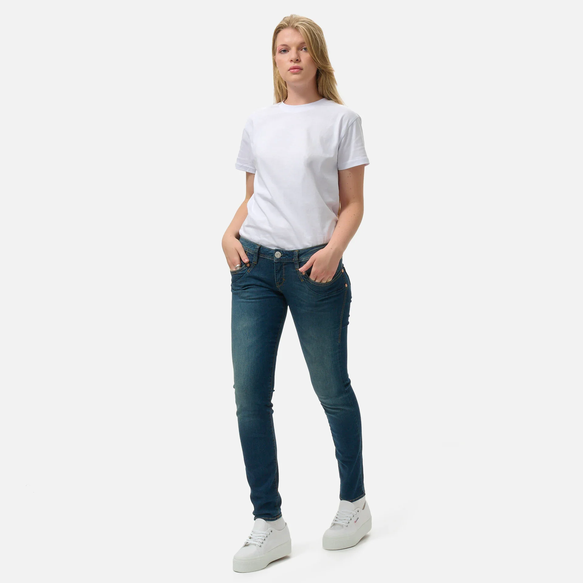  Herrlicher Piper Slim Organic Denim Jeans Clean