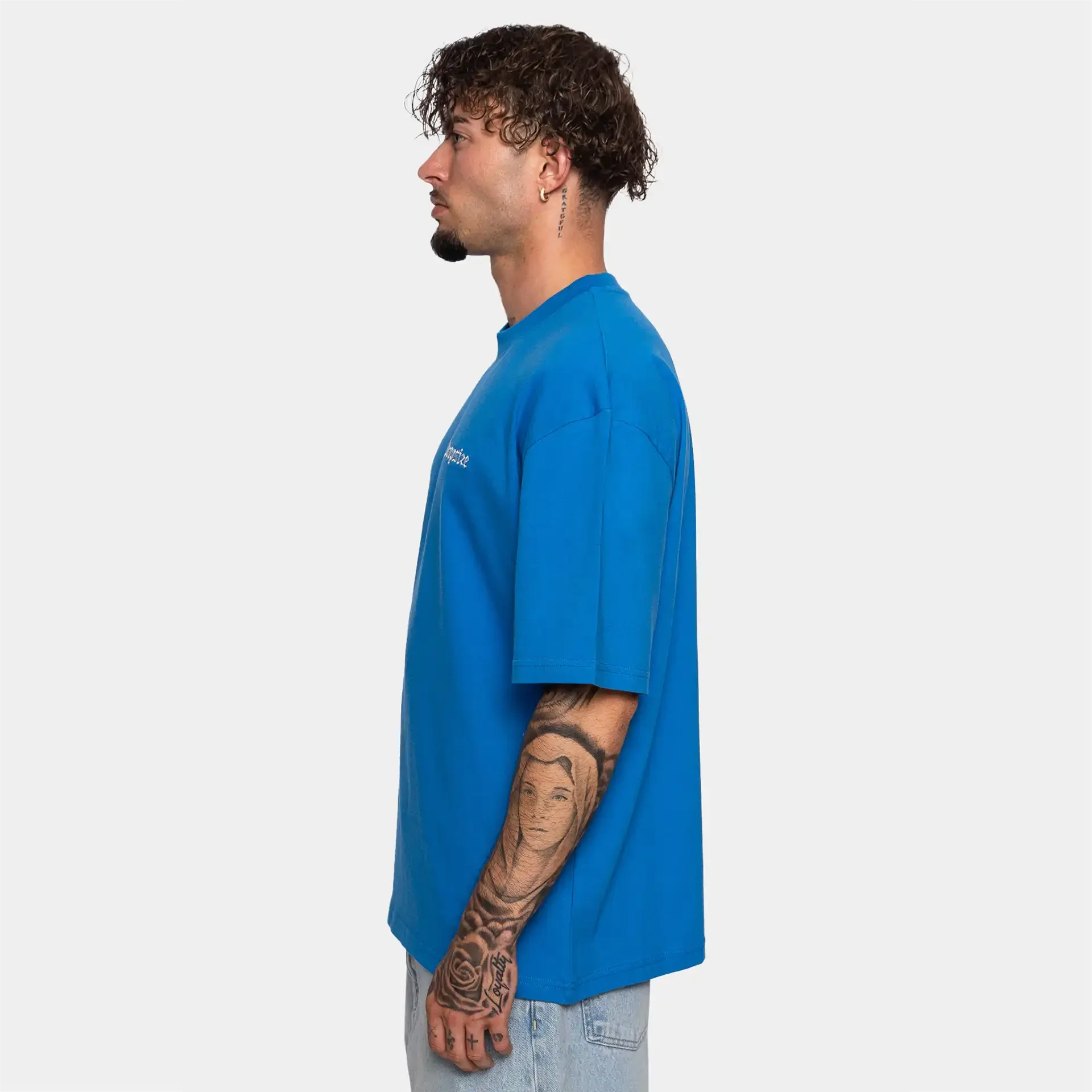 Dropsize Heavy V2 Embo T-Shirt Royal Blue