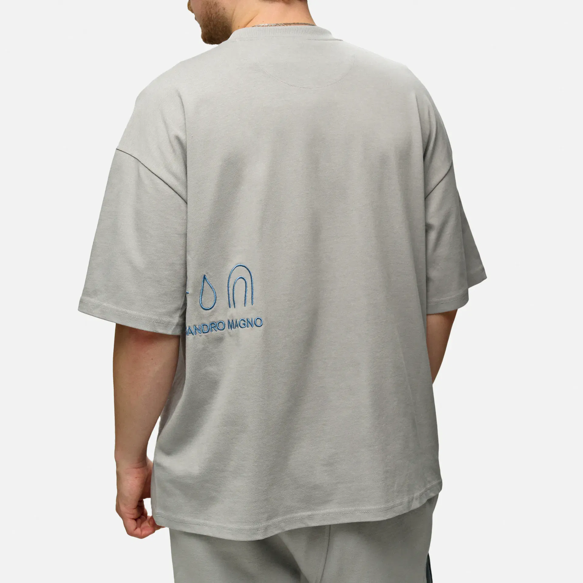 Alessandro Magno Basic T-Shirt Light Grey