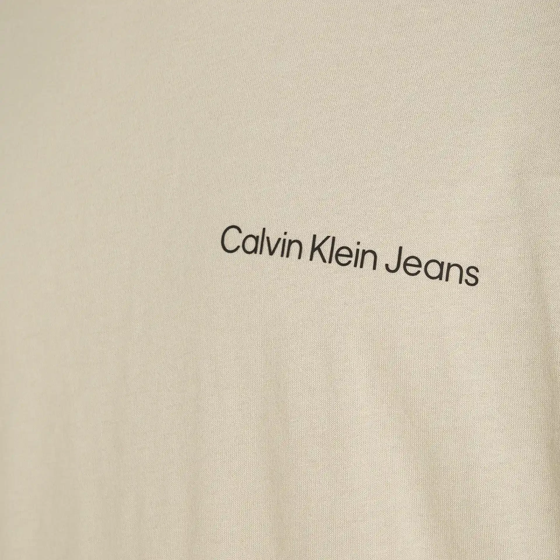Calvin Klein Jeans Logo Tape Tee Plaza Taupe