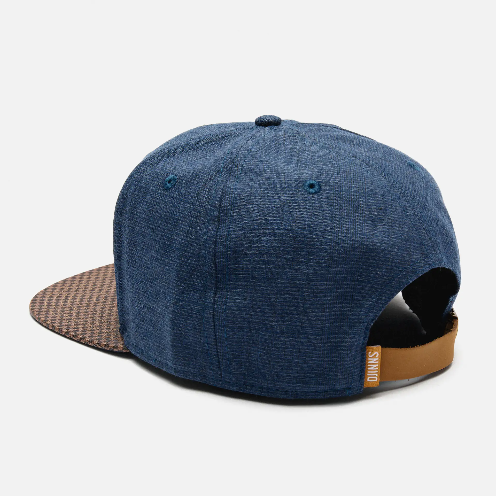 DJINNS 6 Panel Snapback Cap Glencheck Navy