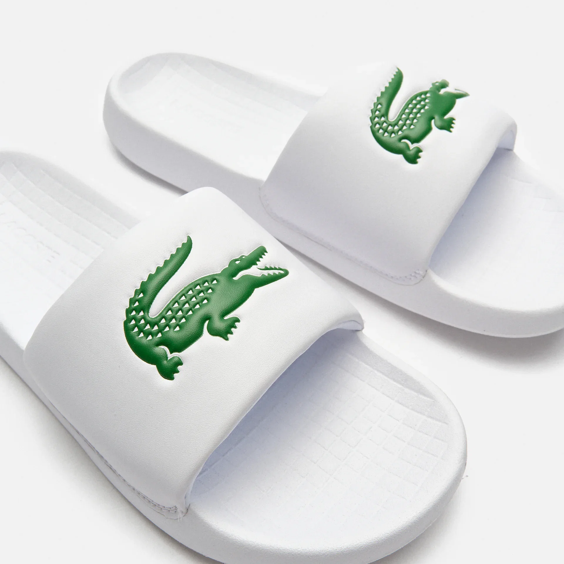 Lacoste Croco 1.0 Slides White/Green