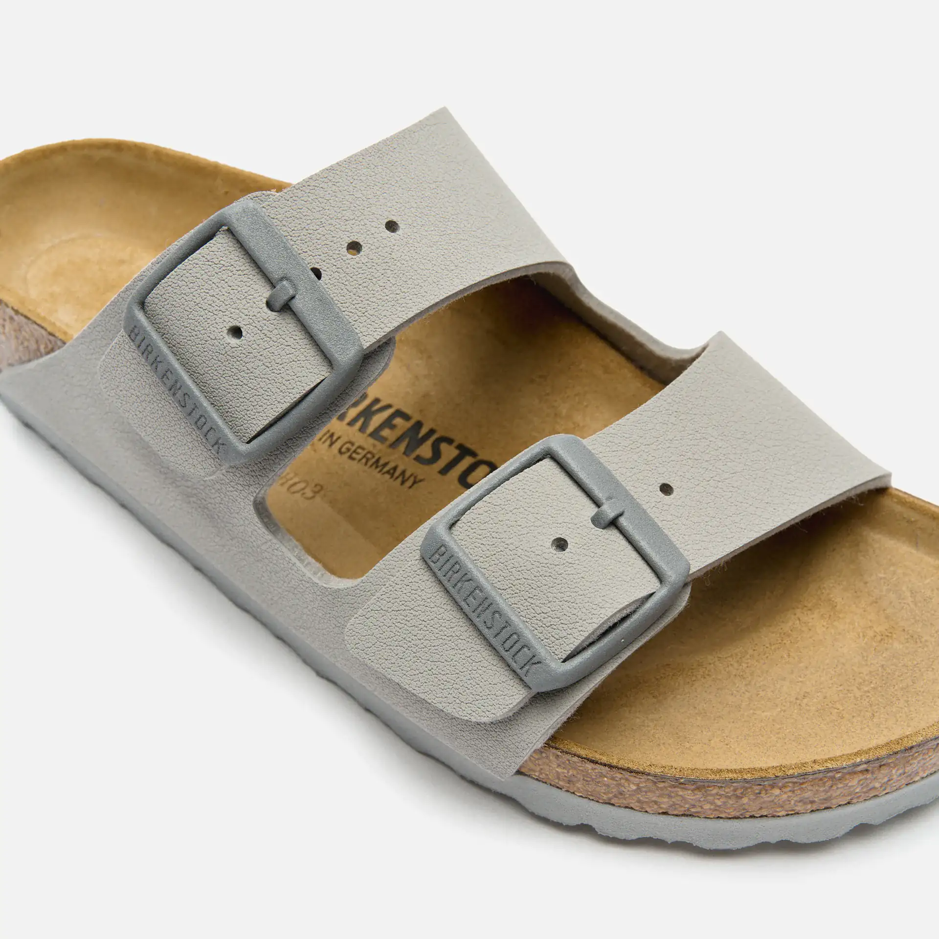 Birkenstock Arizona Narrow Birko-Flor Sandals Stone Coin