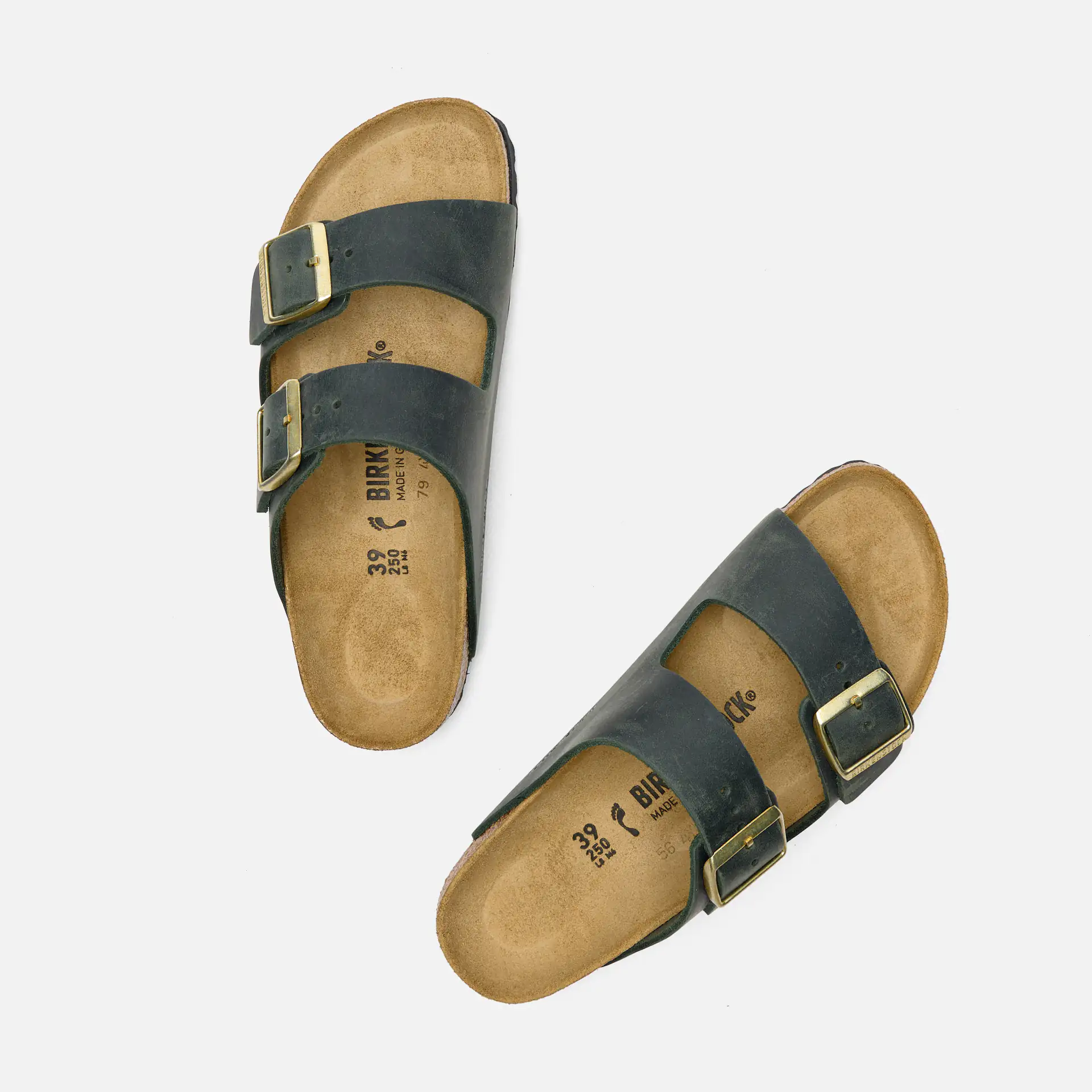 Birkenstock Arizona Oiled Leather Sandals Thyme