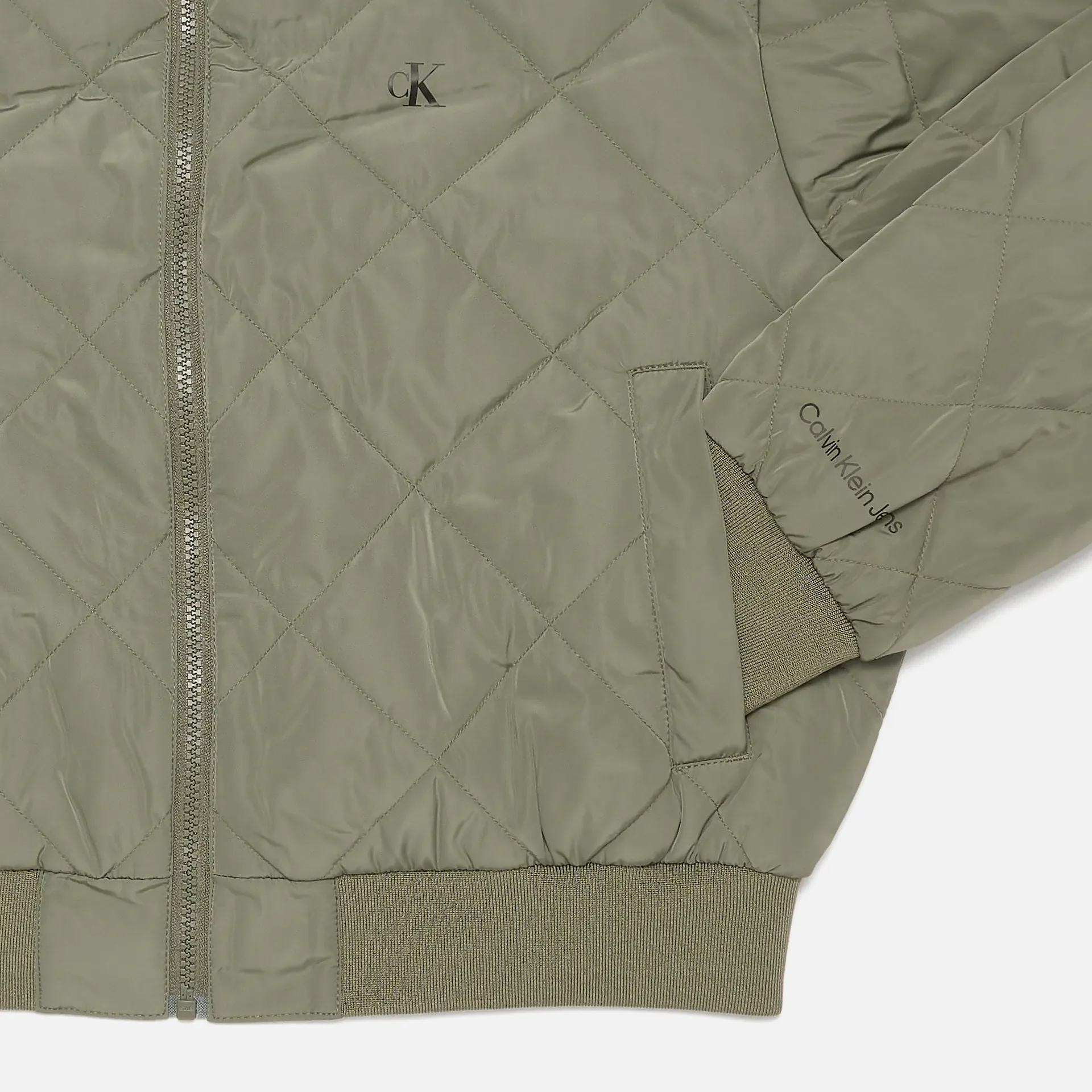 Calvin Klein Jeans LW Quilted Bomber Green