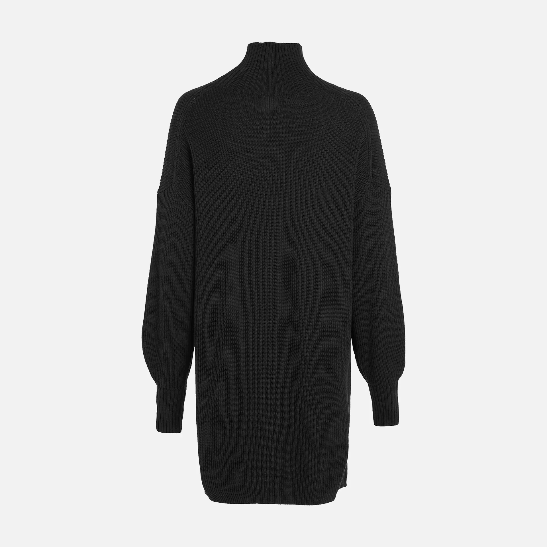 Calvin Klein Jeans Woven Label Loose Sweater Dress Black