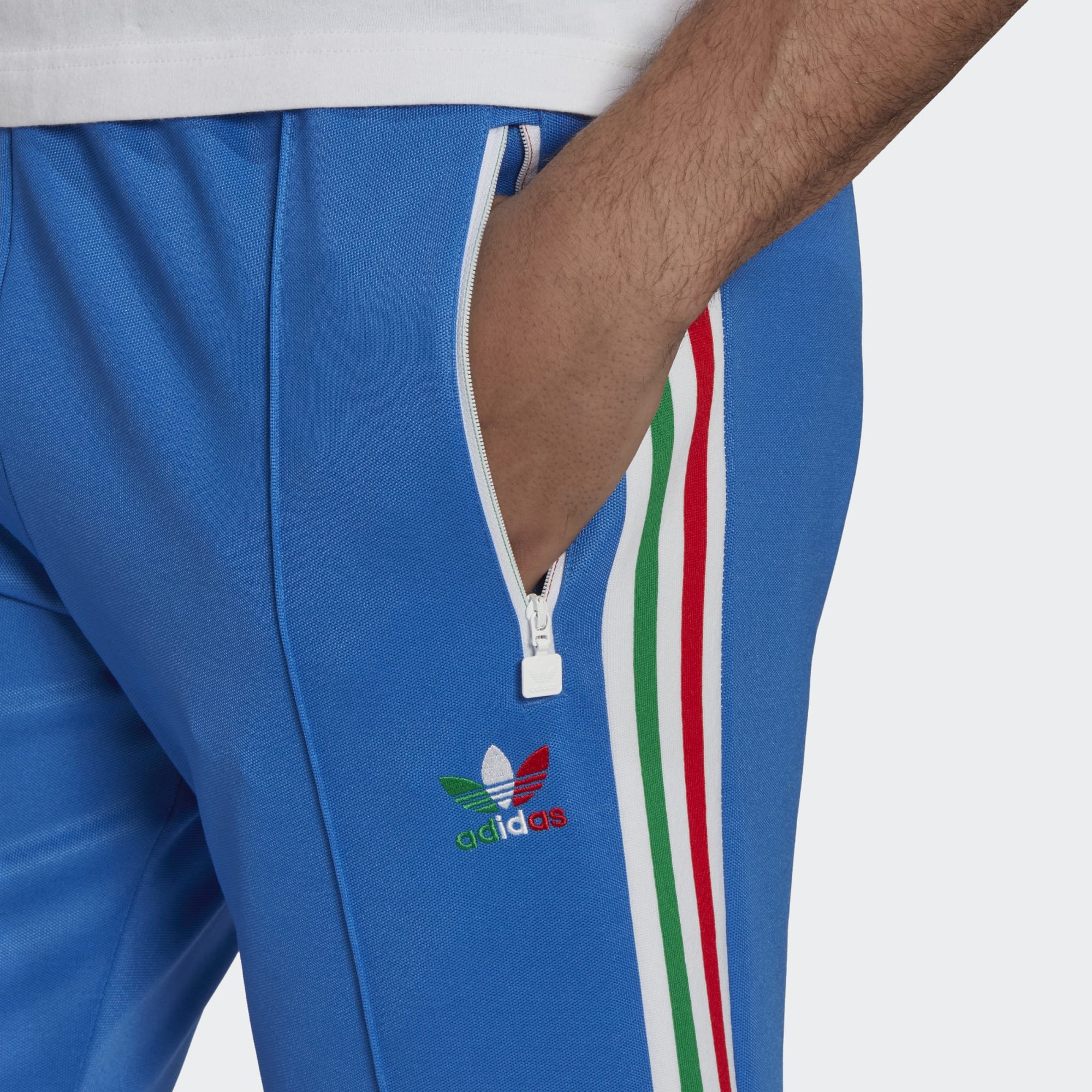 adidas Beckenbauer Track Pant Bright Royal / White / Red / Green