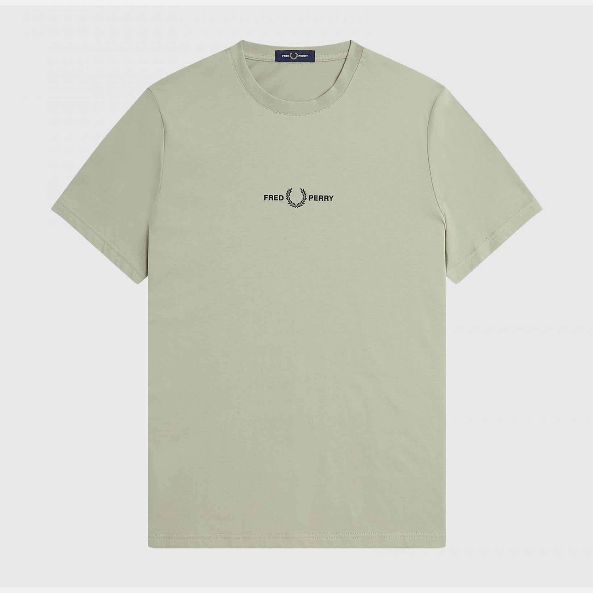 Fred Perry Embroidered T-Shirt Seagrass