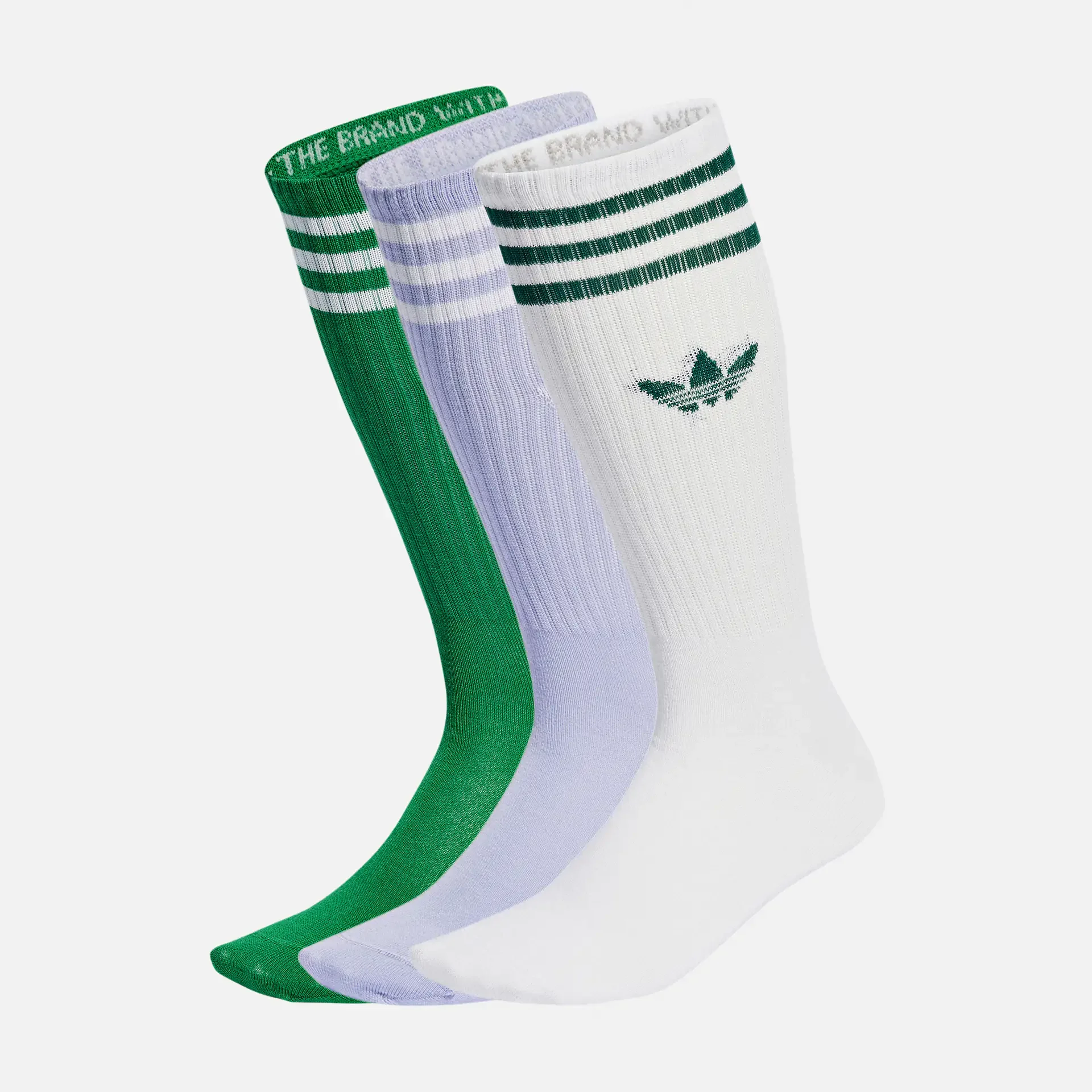 adidas Originals High Crew Socks Violet Tone/Green/White