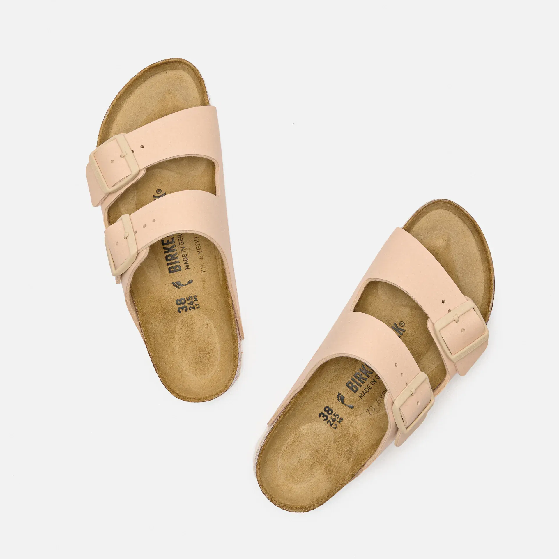 Birkenstock Arizona Narrow Birko-Flor Sandals New Beige