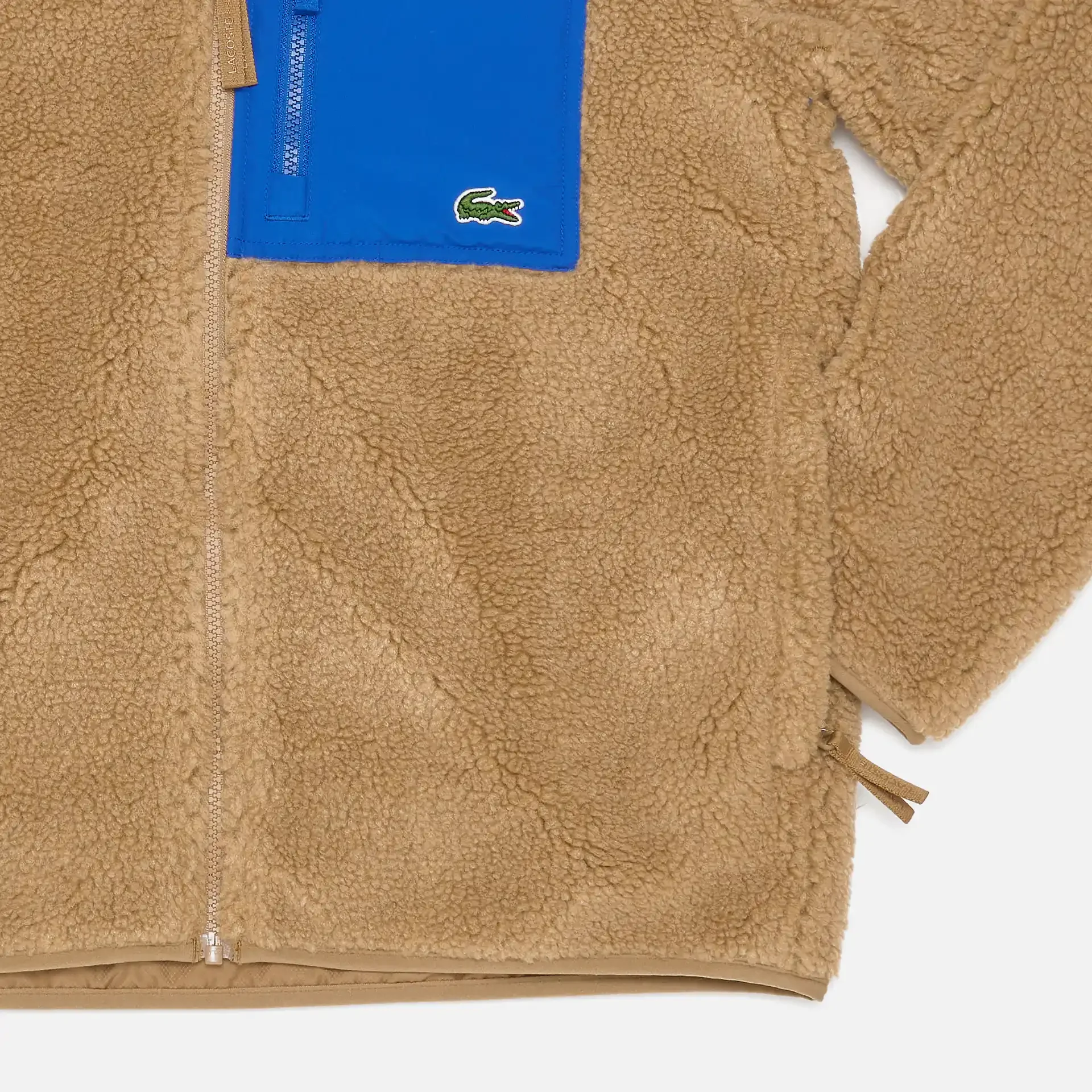 Lacoste Colorblock Fleece Jacket Cookie/Cobalt
