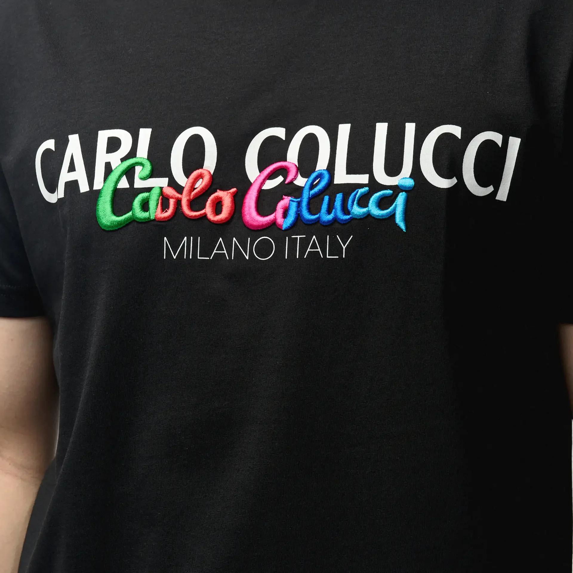 Carlo Colucci Rainbow T-Shirt Black