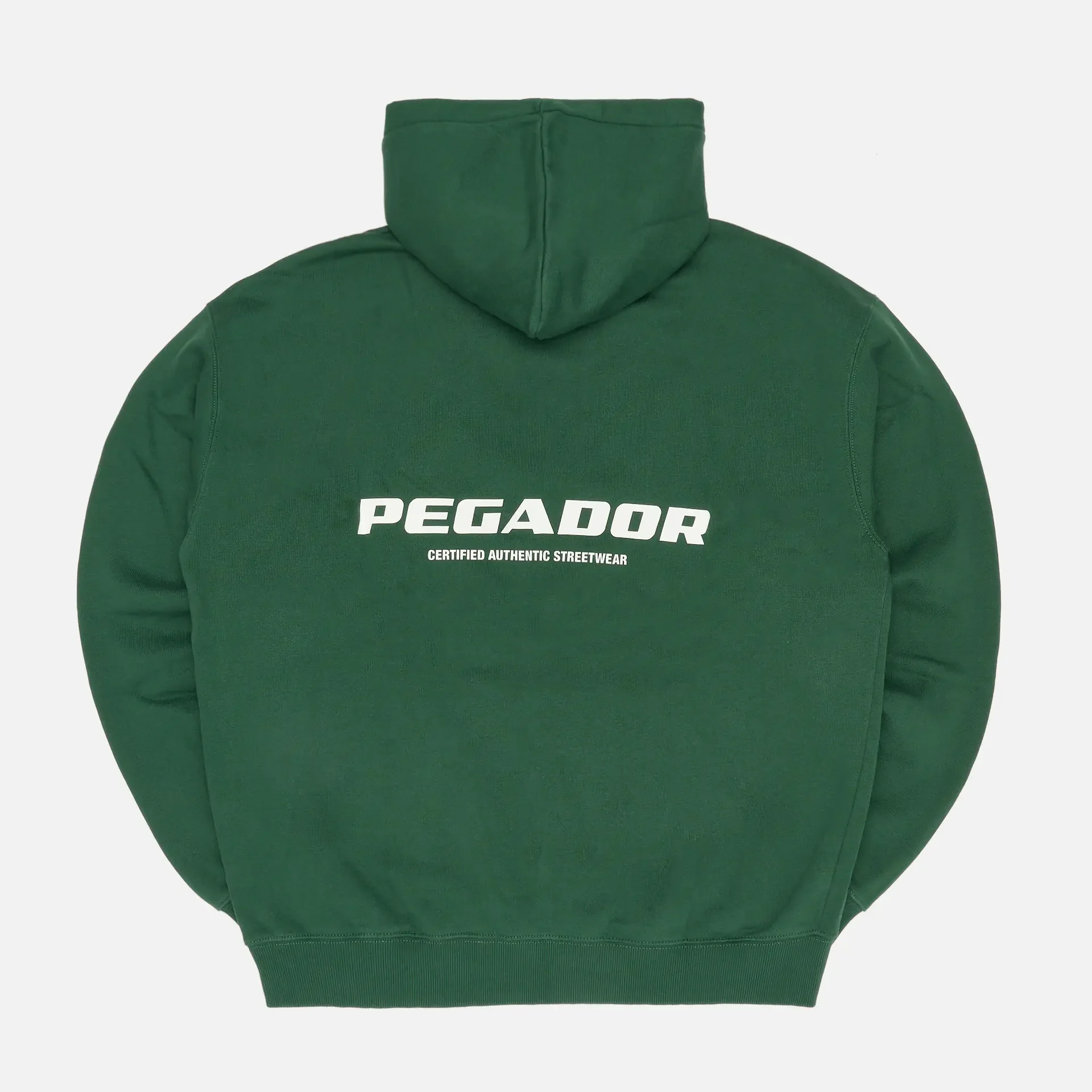 PEGADOR Colne Logo Oversized Hoodie Vintage Washed British Green