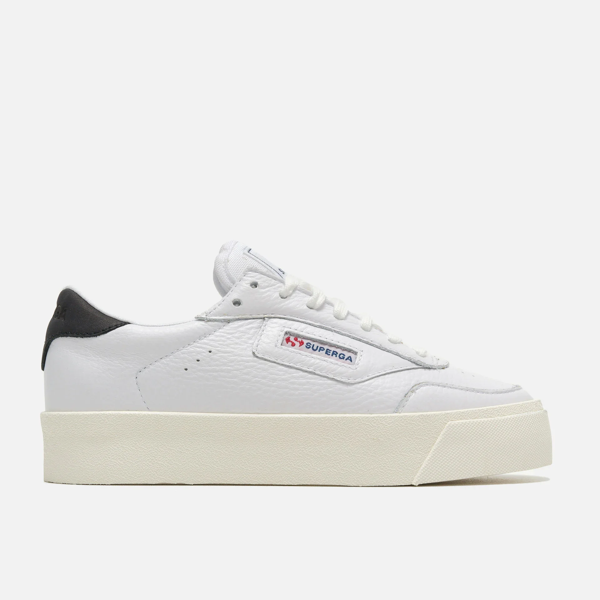 Superga 3843 Clubesse Platform Sneaker White/Black
