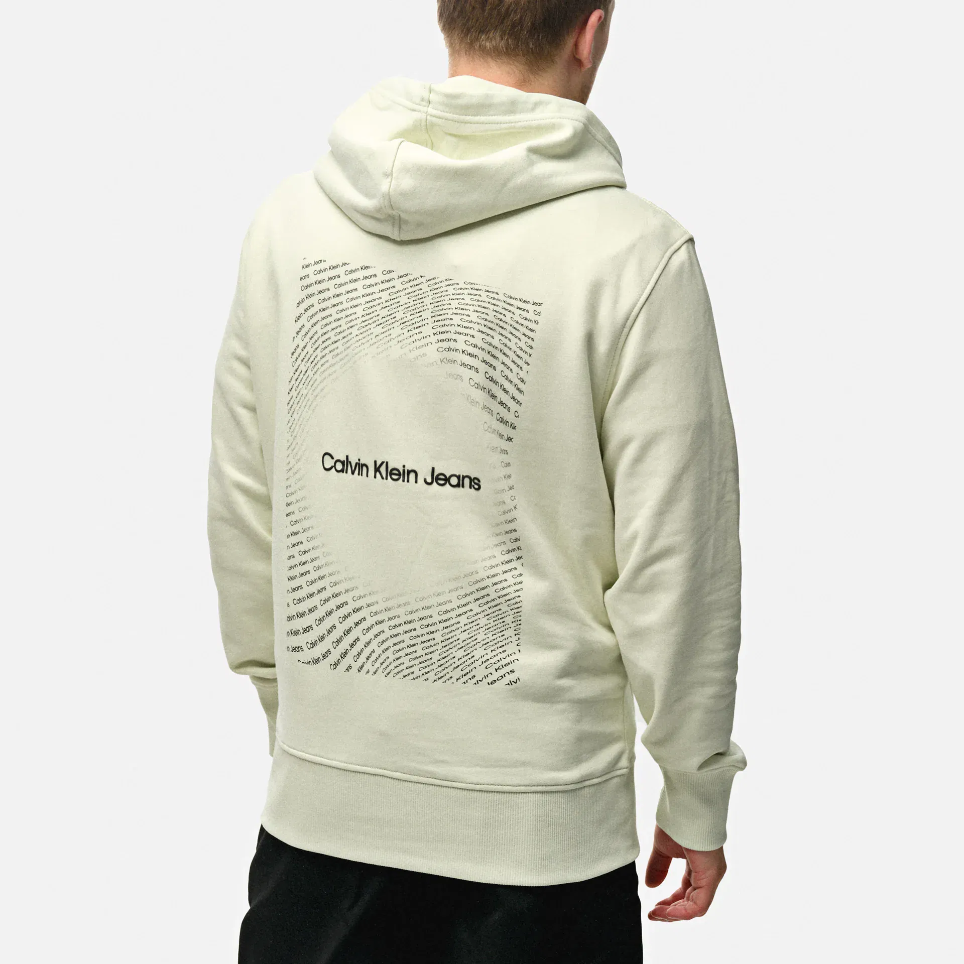 Calvin Klein Jeans Square Frequency Logo Hoodie Icicle