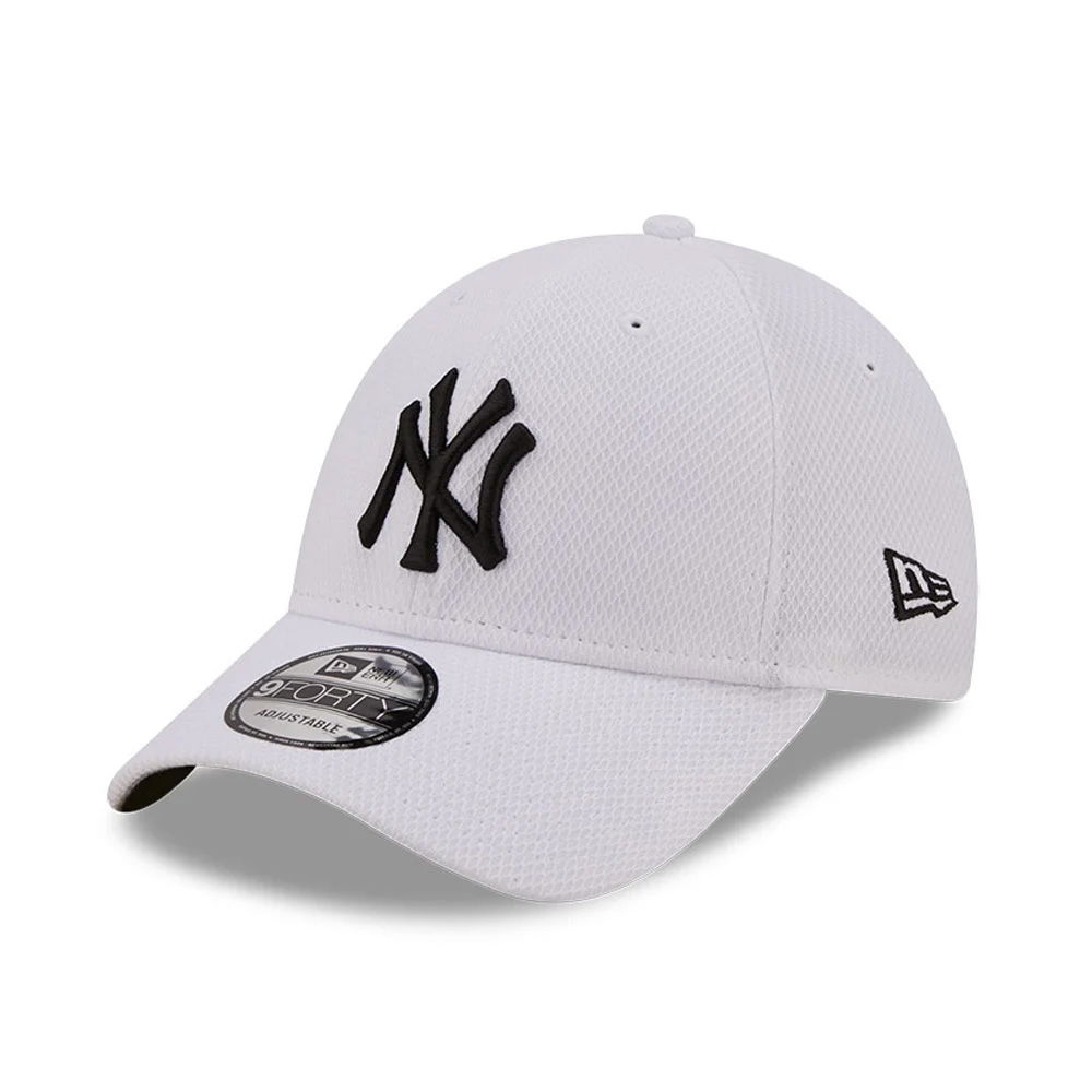 New Era MLB NY Yankees Diamond 9Forty Strapback Cap White/Black