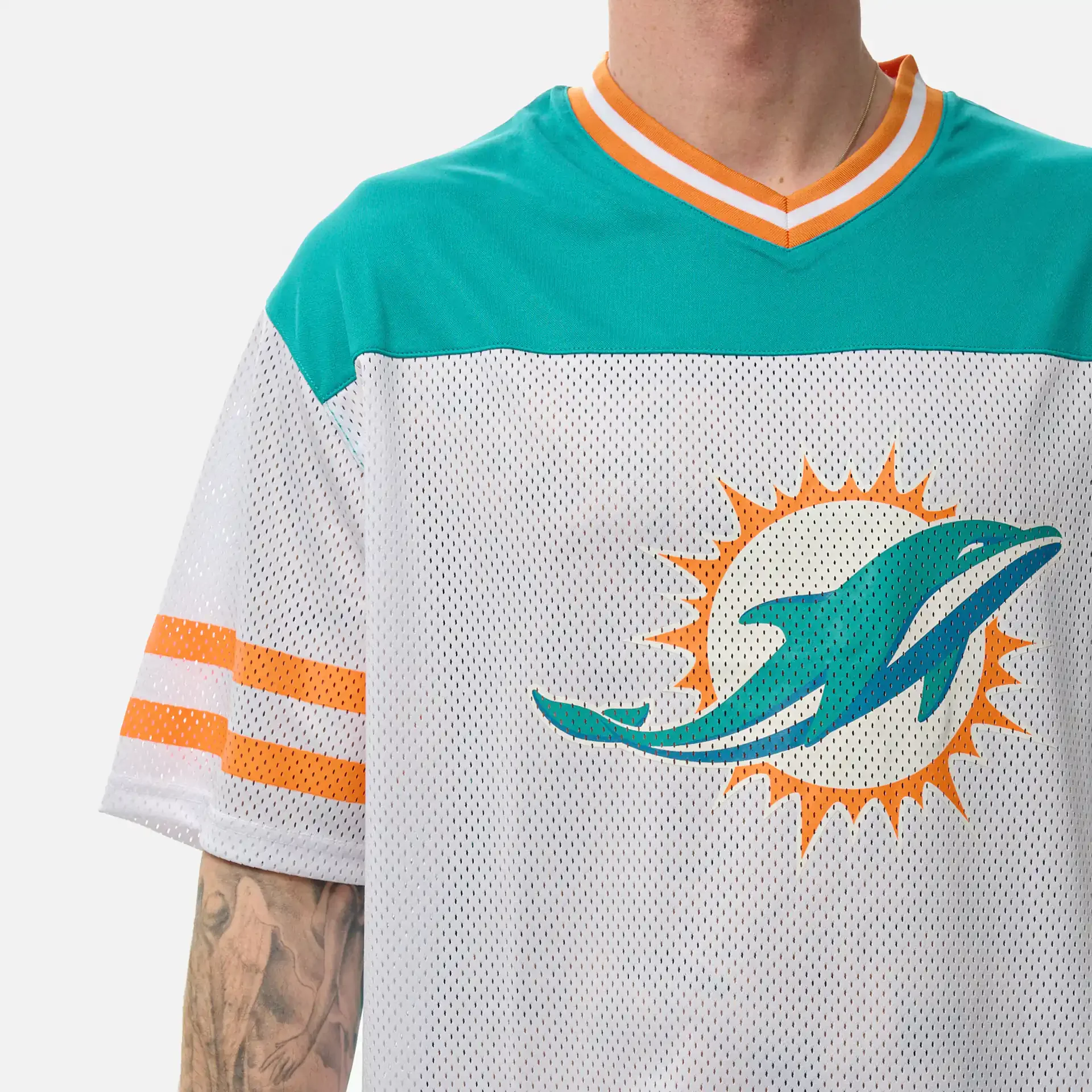 New Era NFL Miami Dolphins Graphic Jersey White