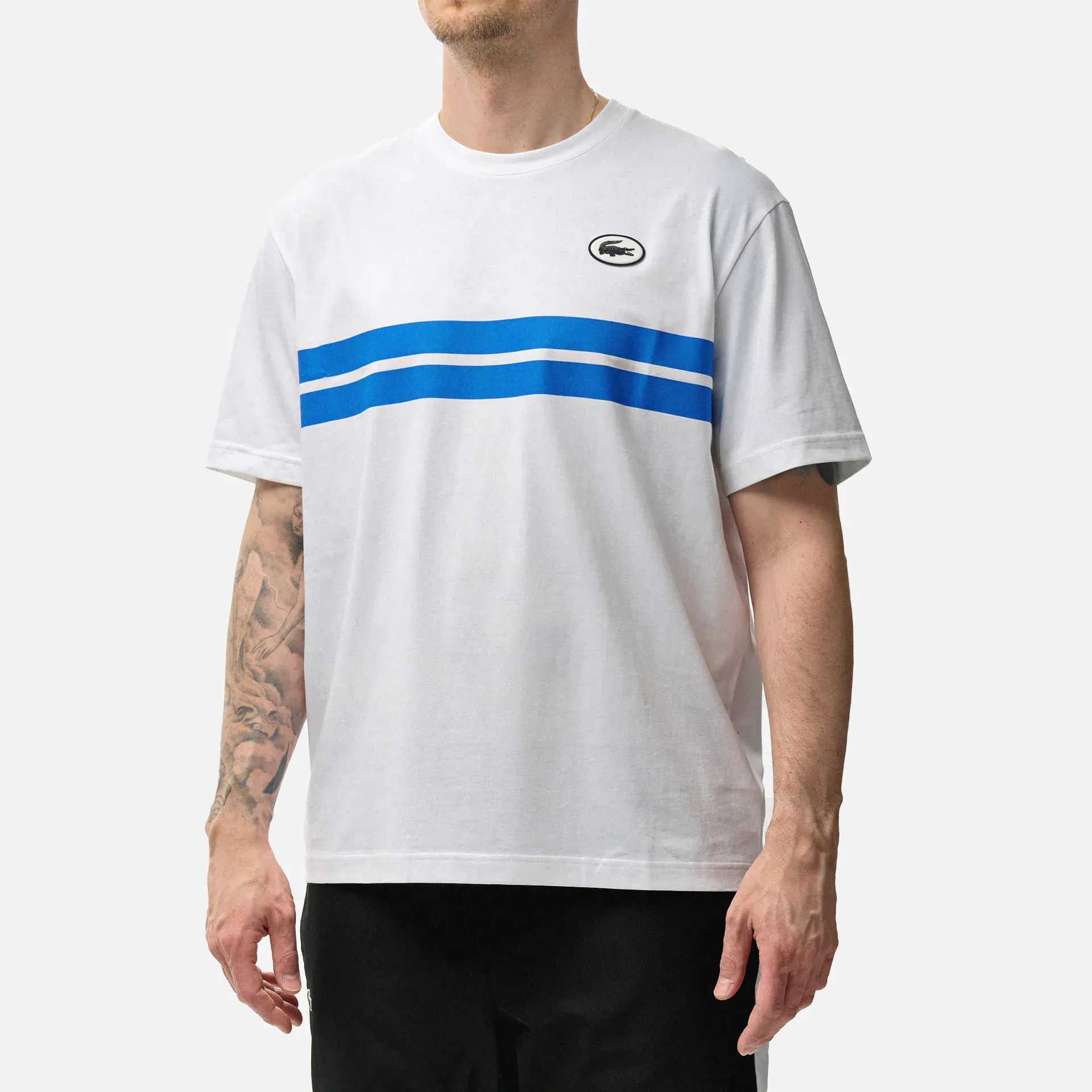 Lacoste Heritage Print T-Shirt White