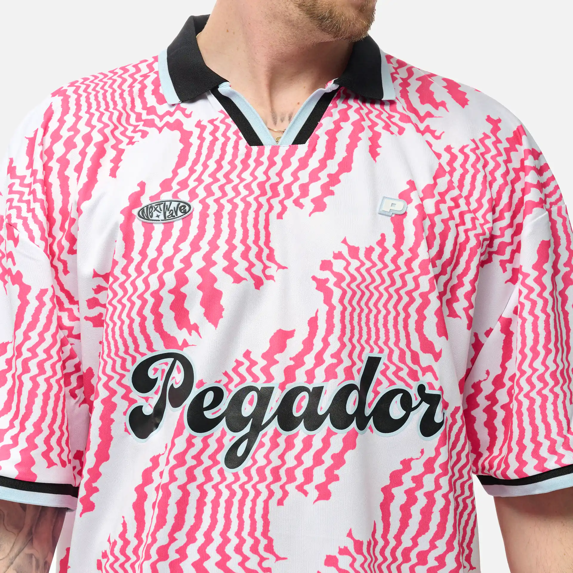 PEGADOR Worden Boxy Trikot White Pink