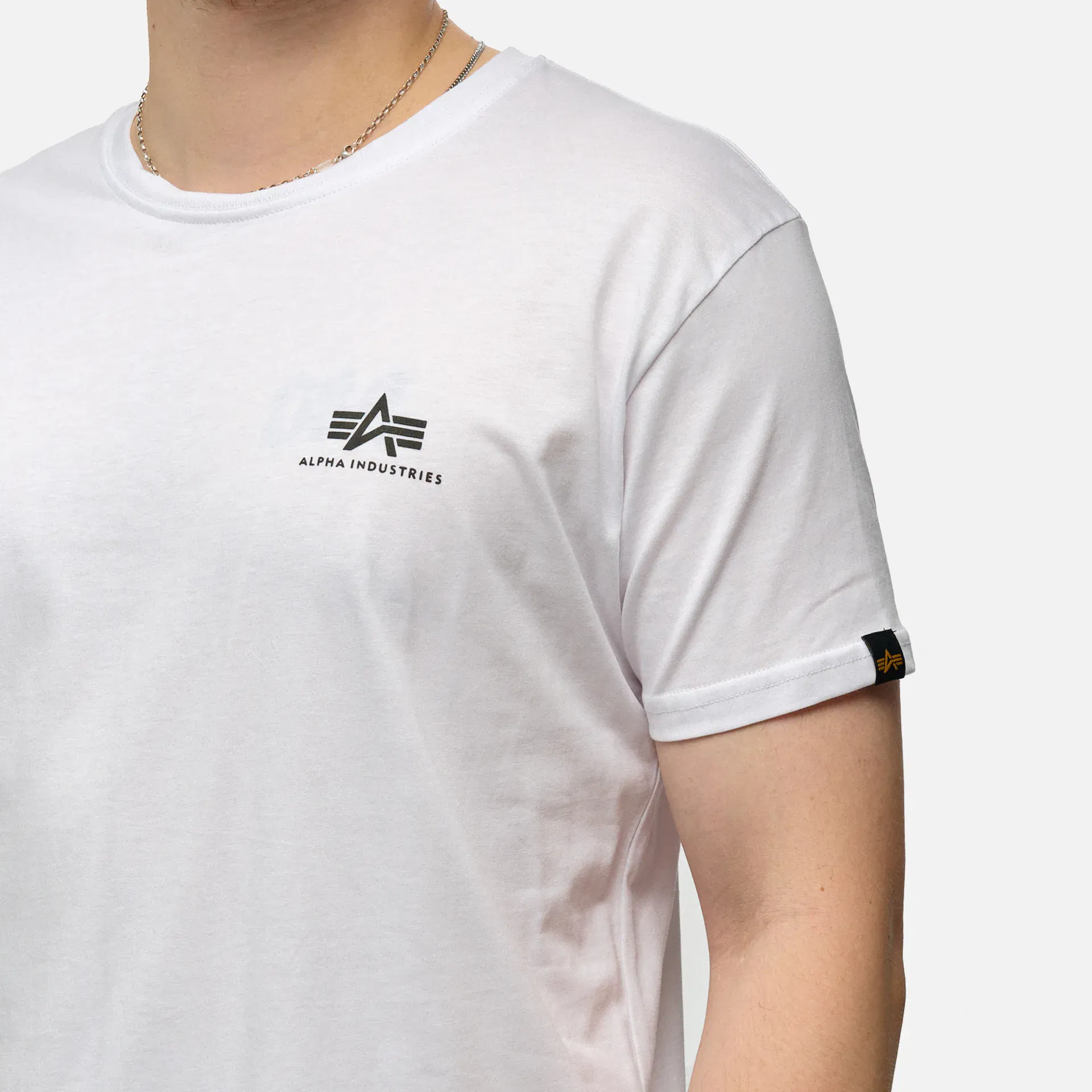 Alpha Industries Backprint T-Shirt White/Black