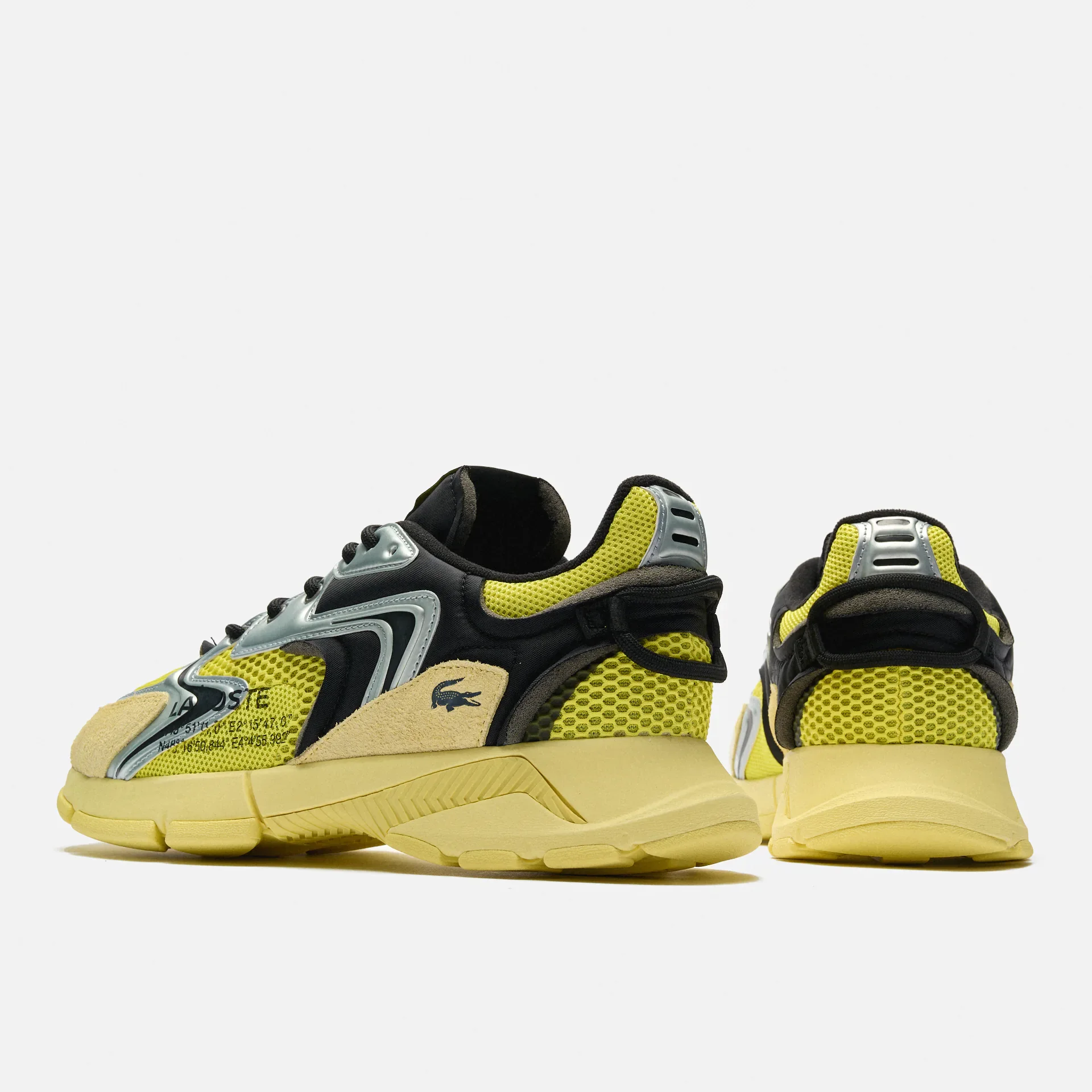 Lacoste L003 Neo Contrasted Textile Sneaker Yellow/Black