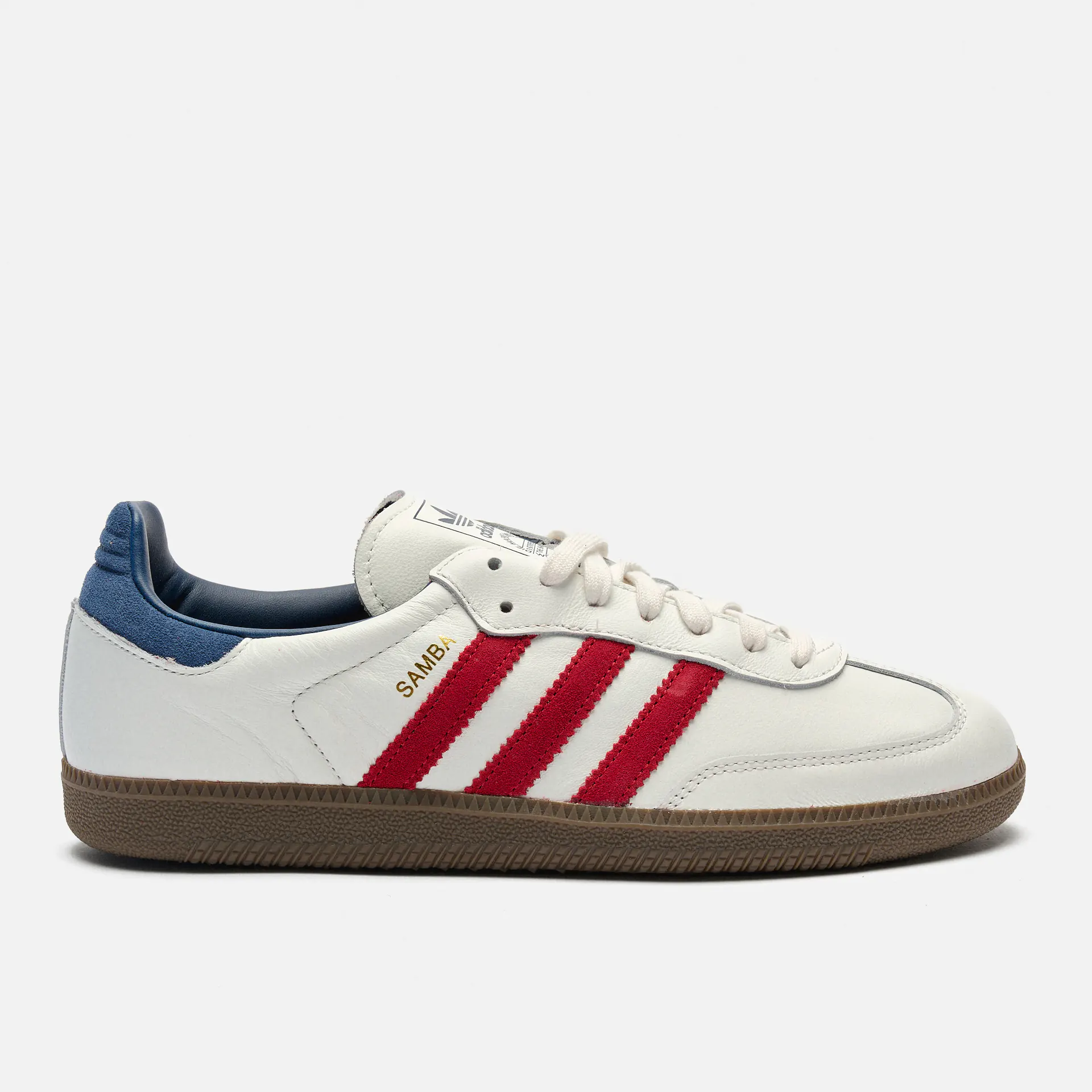 adidas Originals Samba Sneaker OG Core White/Team Victory Red/Night Indigo