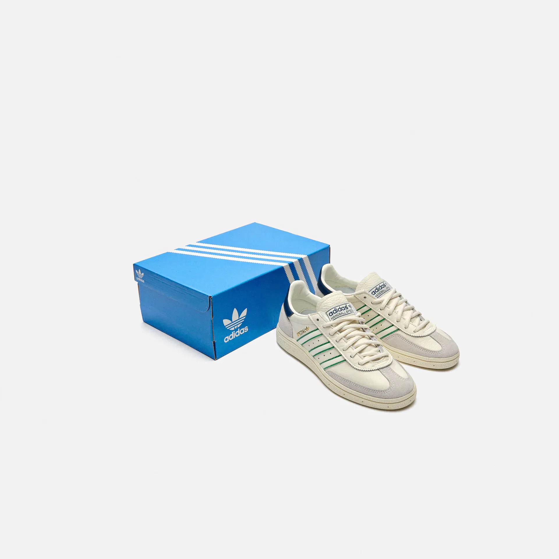 adidas Sneaker Handball Spezial Leather Core White/Green/Night Indigo