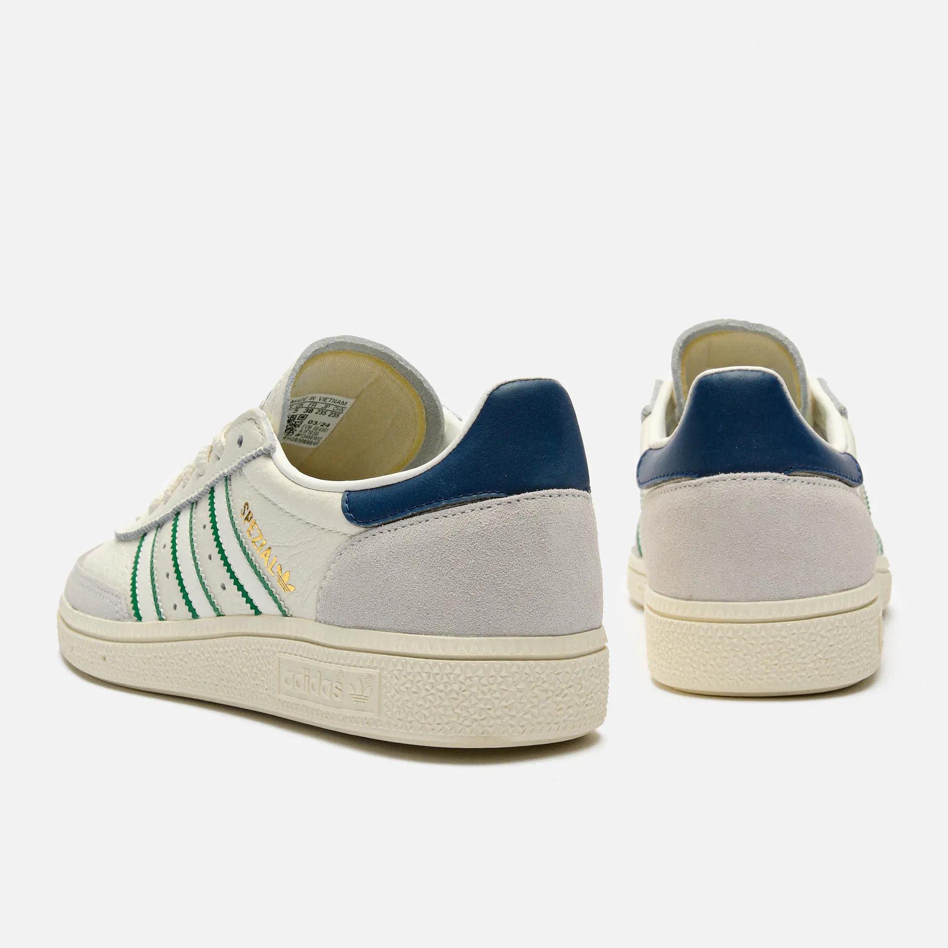 adidas Sneaker Handball Spezial Leather Core White/Green/Night Indigo