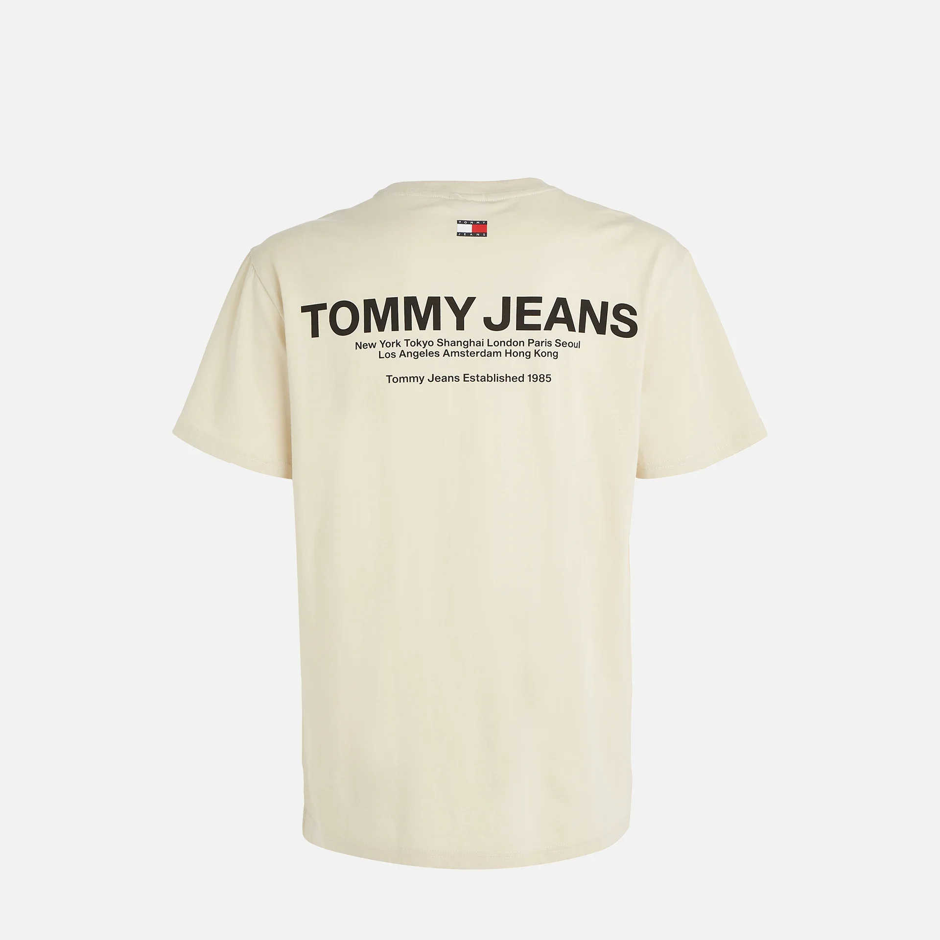 Tommy Jeans Classic Linear Back Print T-Shirt Newsprint