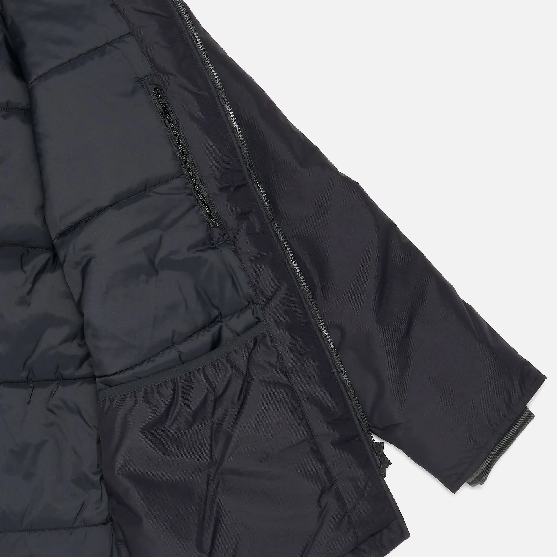 Fred Perry Padded Zip Through Jacket Black