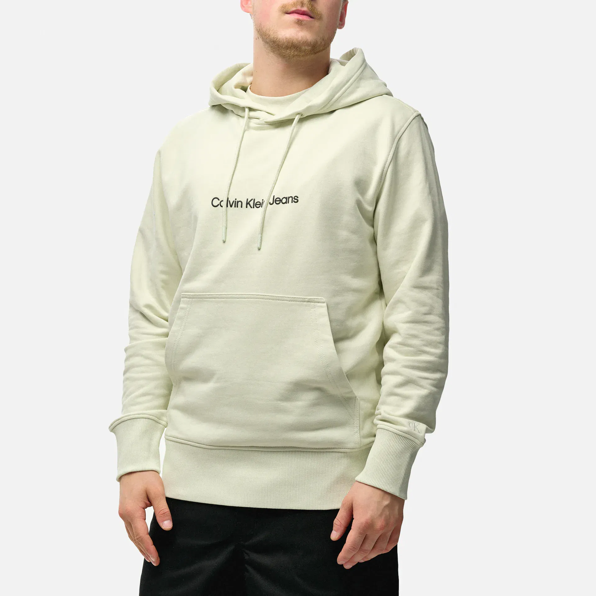 Calvin Klein Jeans Square Frequency Logo Hoodie Icicle