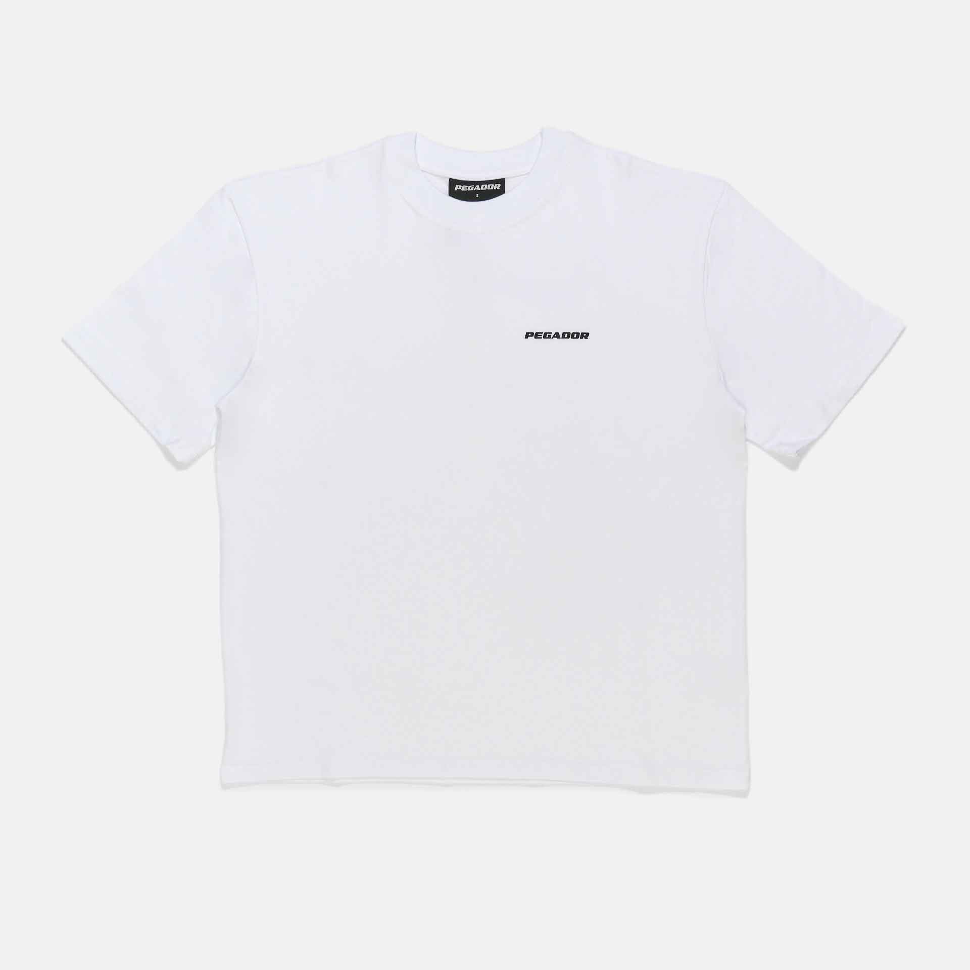 PEGADOR Logo Oversized T-Shirt White