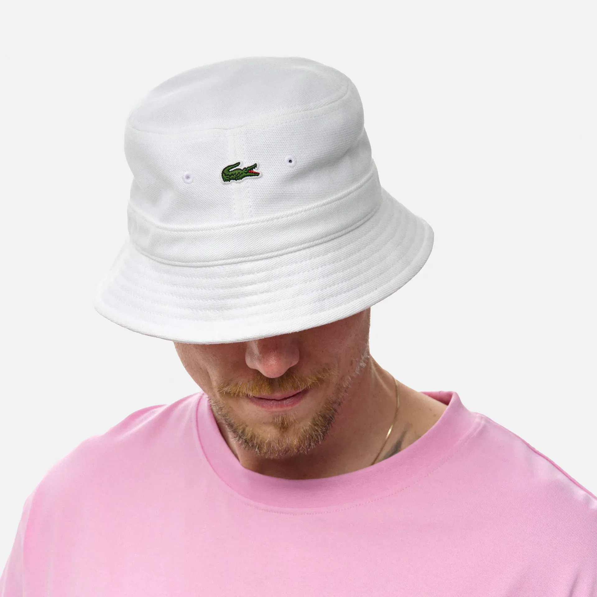 Lacoste Bucket Hat White