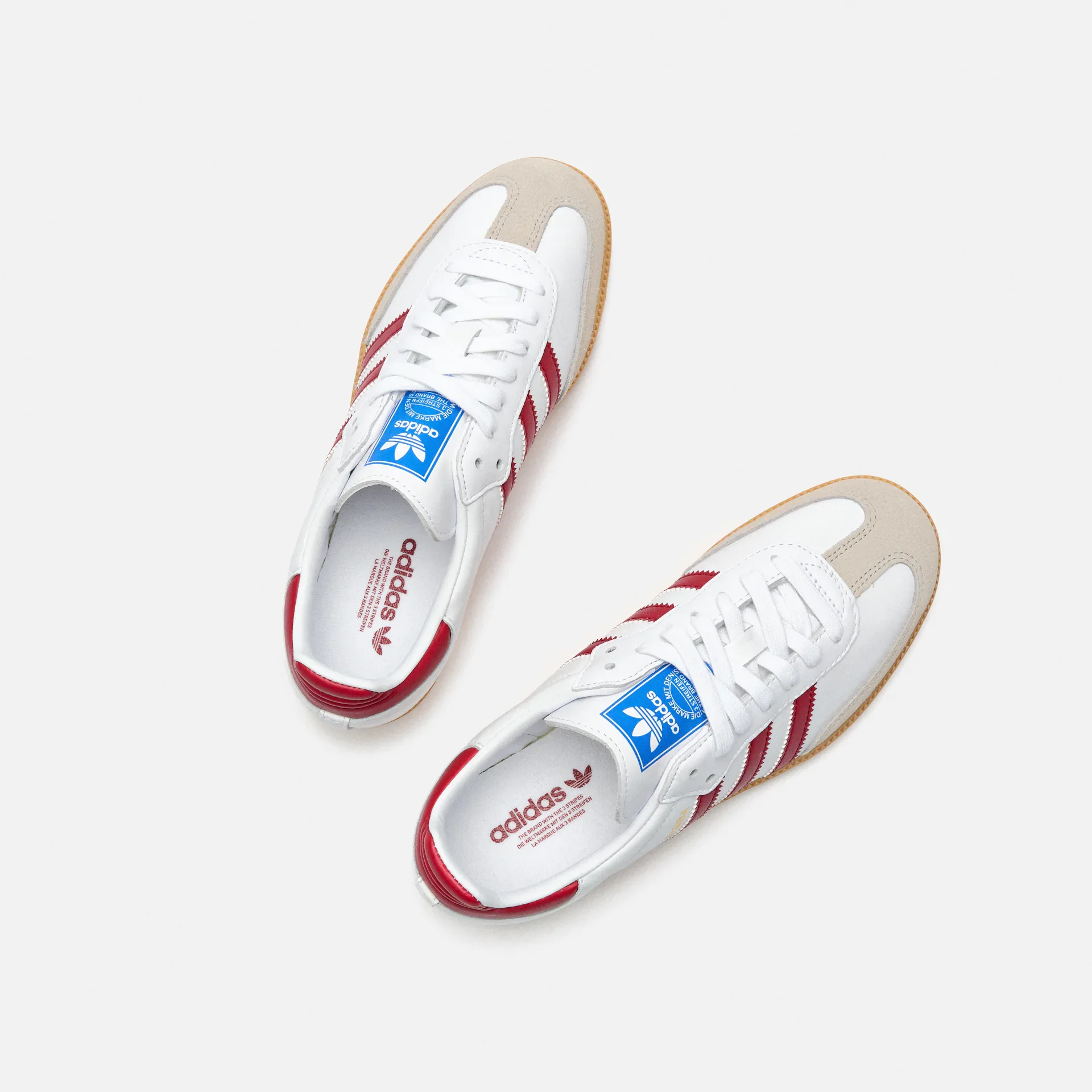 adidas Originals Sneaker Samba OG Cloud White/Collegiate Burgundy/Gum