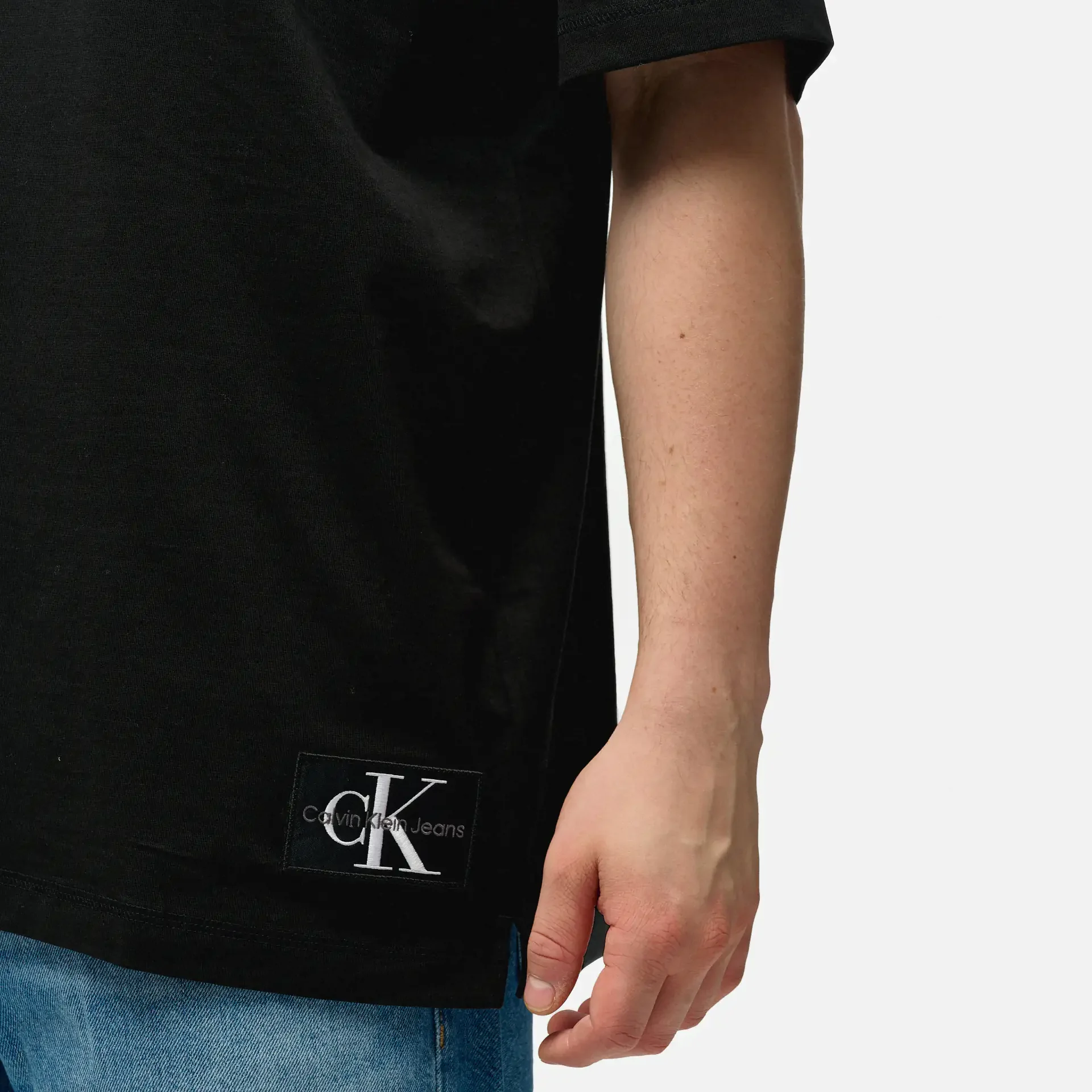 Calvin Klein Jeans Monologo Badge T-Shirt Black