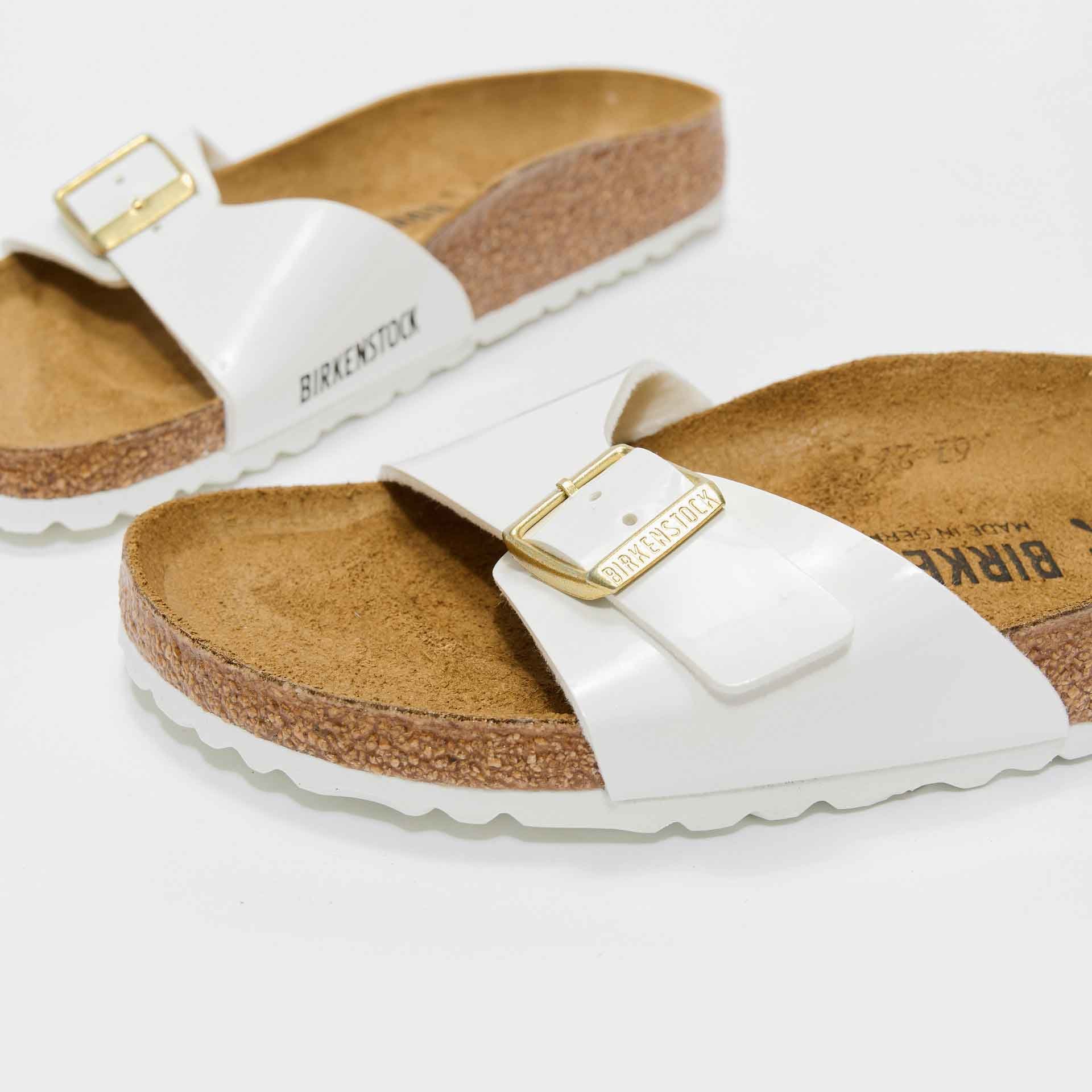 Birkenstock Madrid BF Sandals Patent White
