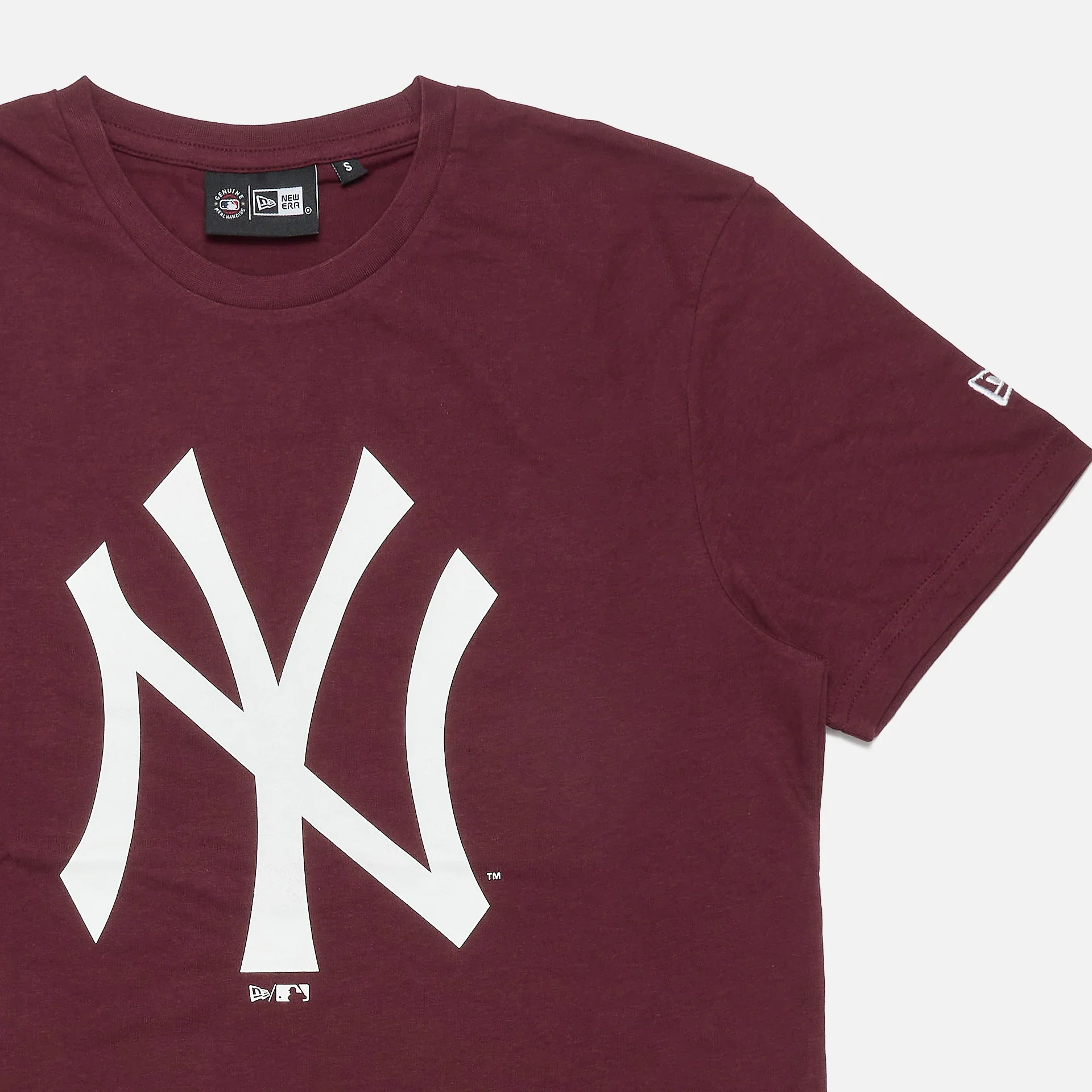 New Era MLB NY Yankees Team Logo T-Shirt Maroon