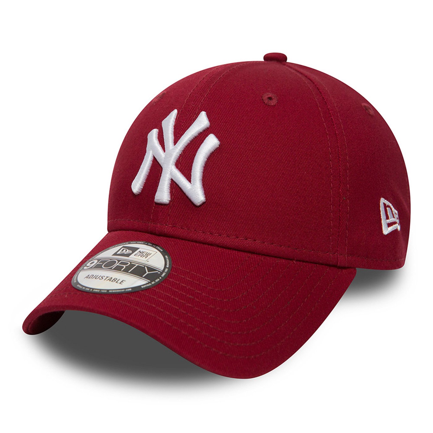 New Era MLB NY Yankees 9Forty Strapback Cap Cardinal/White