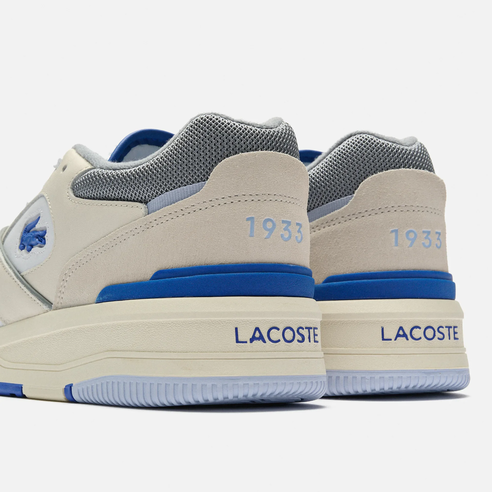 Lacoste Lineshot Leather Logo Sneaker White/Light Blue