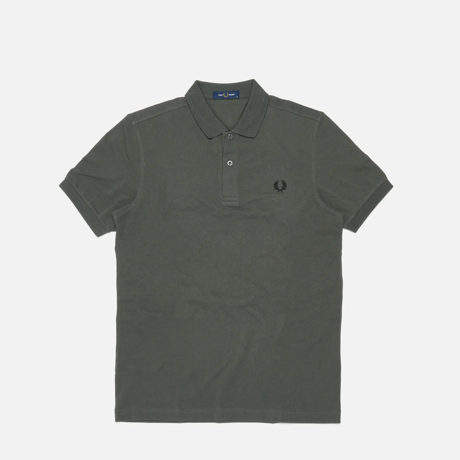 Fred Perry Plain Polo Shirt Field Green